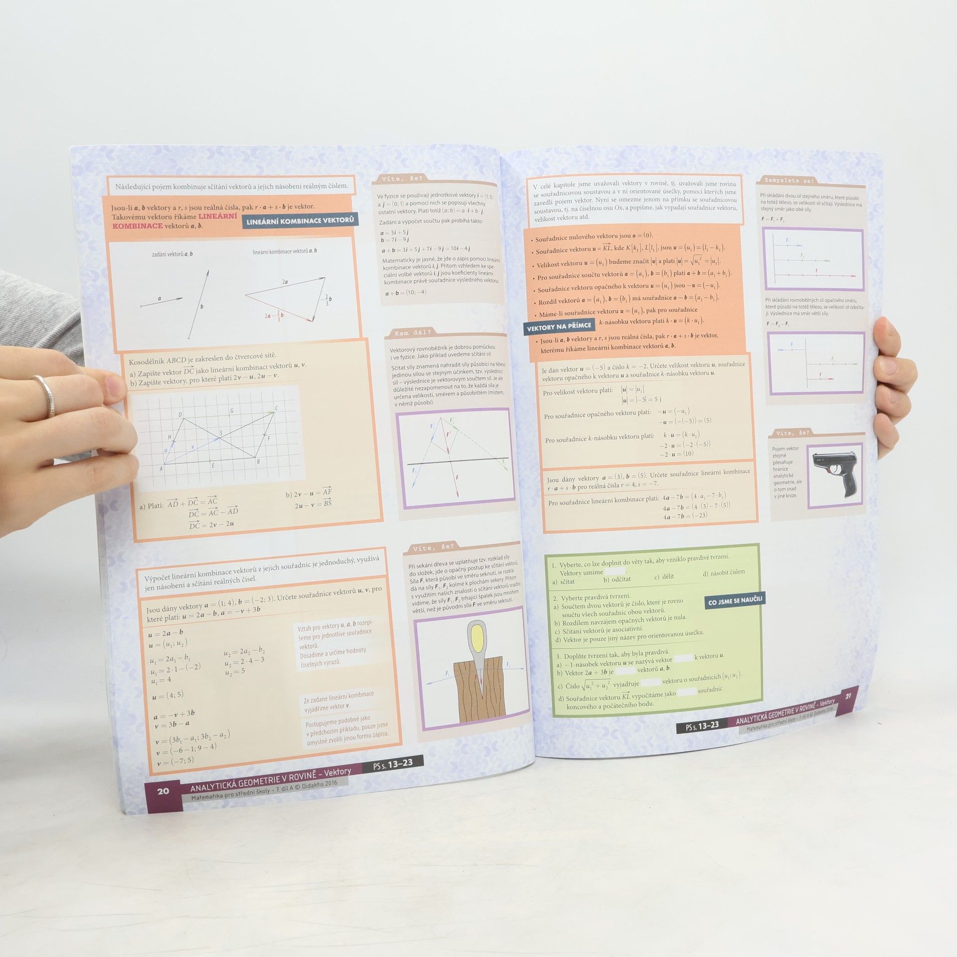 Jan Vondra Matematika pro střední školy. 7. díl A, Analytická geometrie v rovině