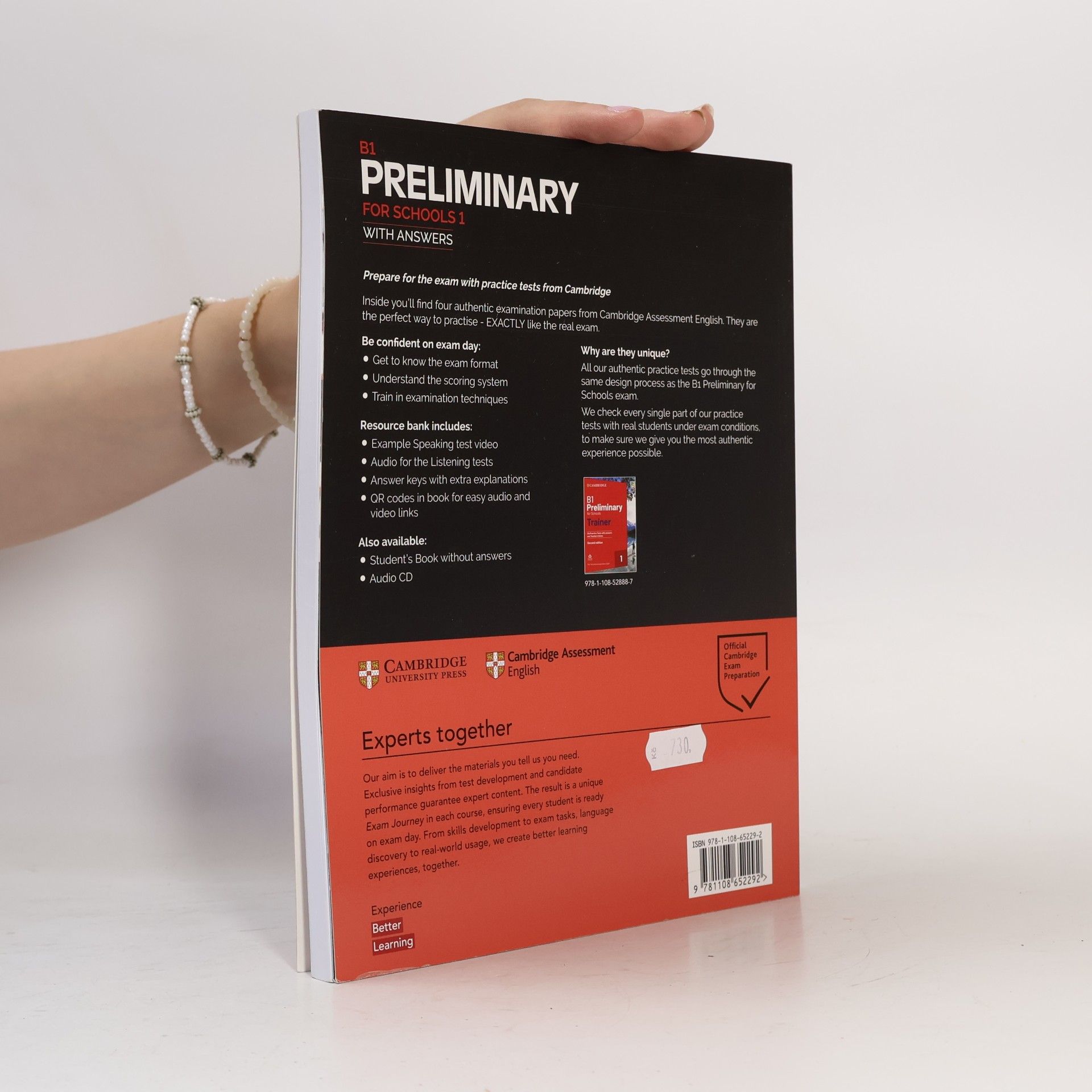 Cambridge University Press B1 Preliminary for Schools 1 for revised exam from 2020 Student´s Book with Answers with Audio