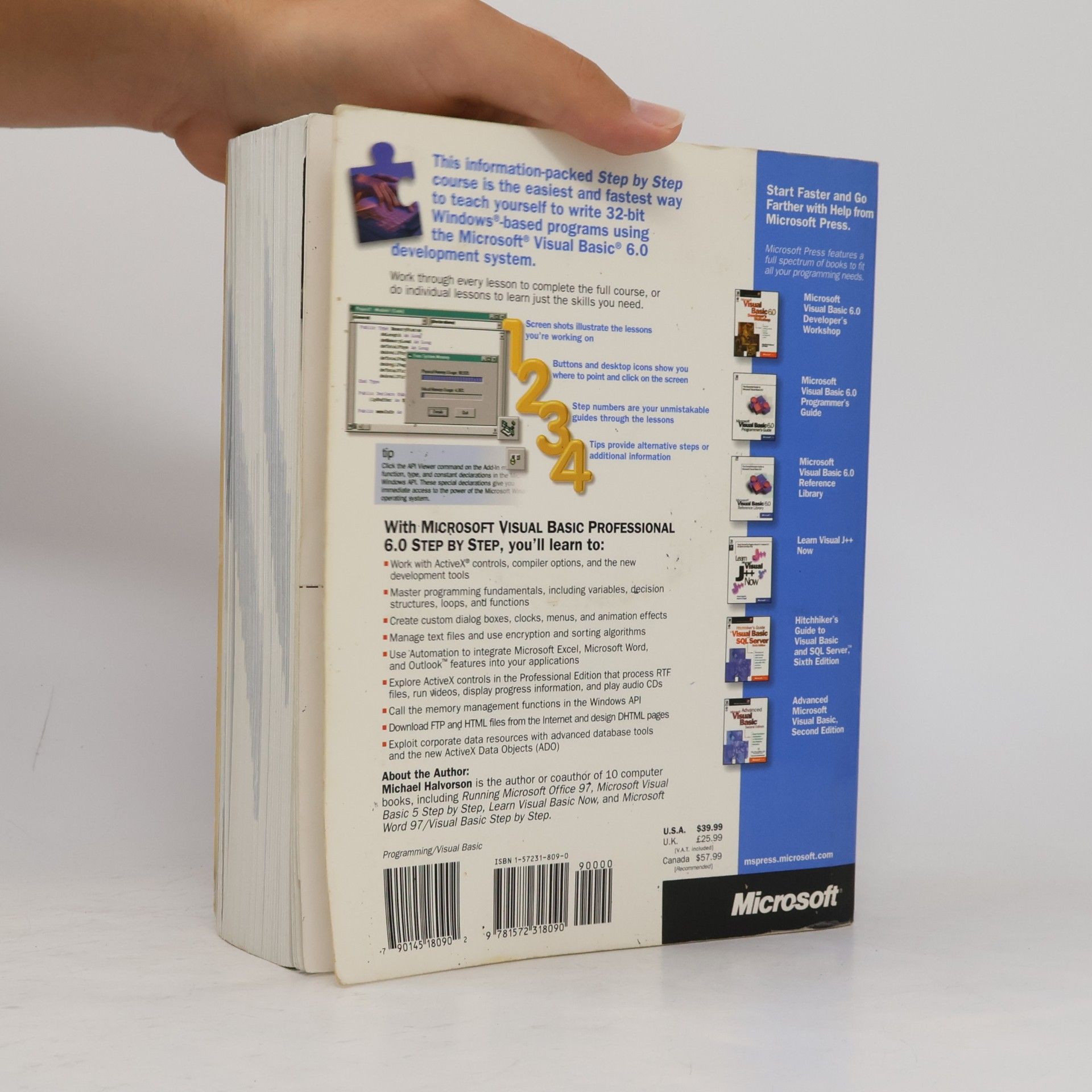 Michael Halvorson Microsoft Visual Basic 6.0