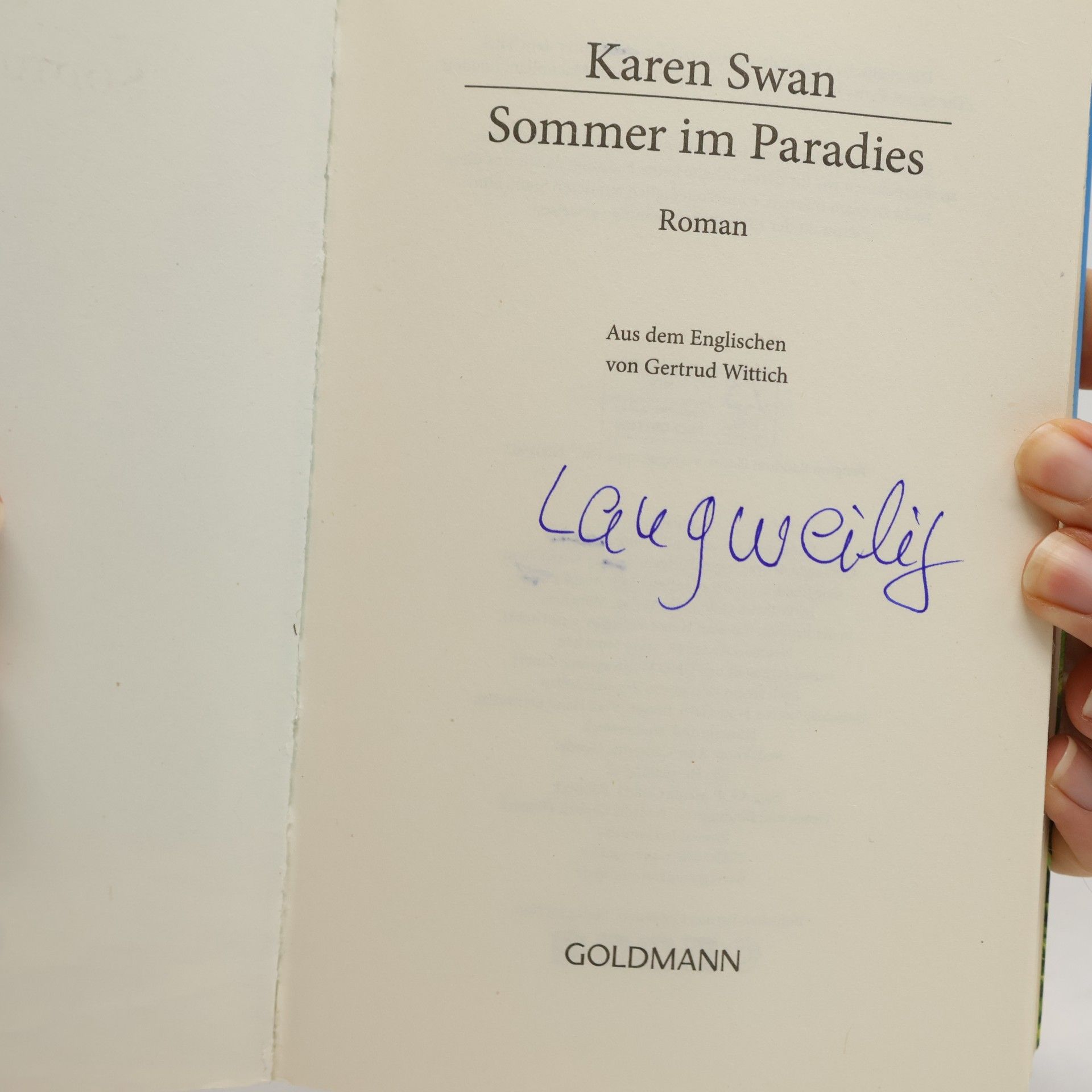 Karen Swan Sommer im Paradies