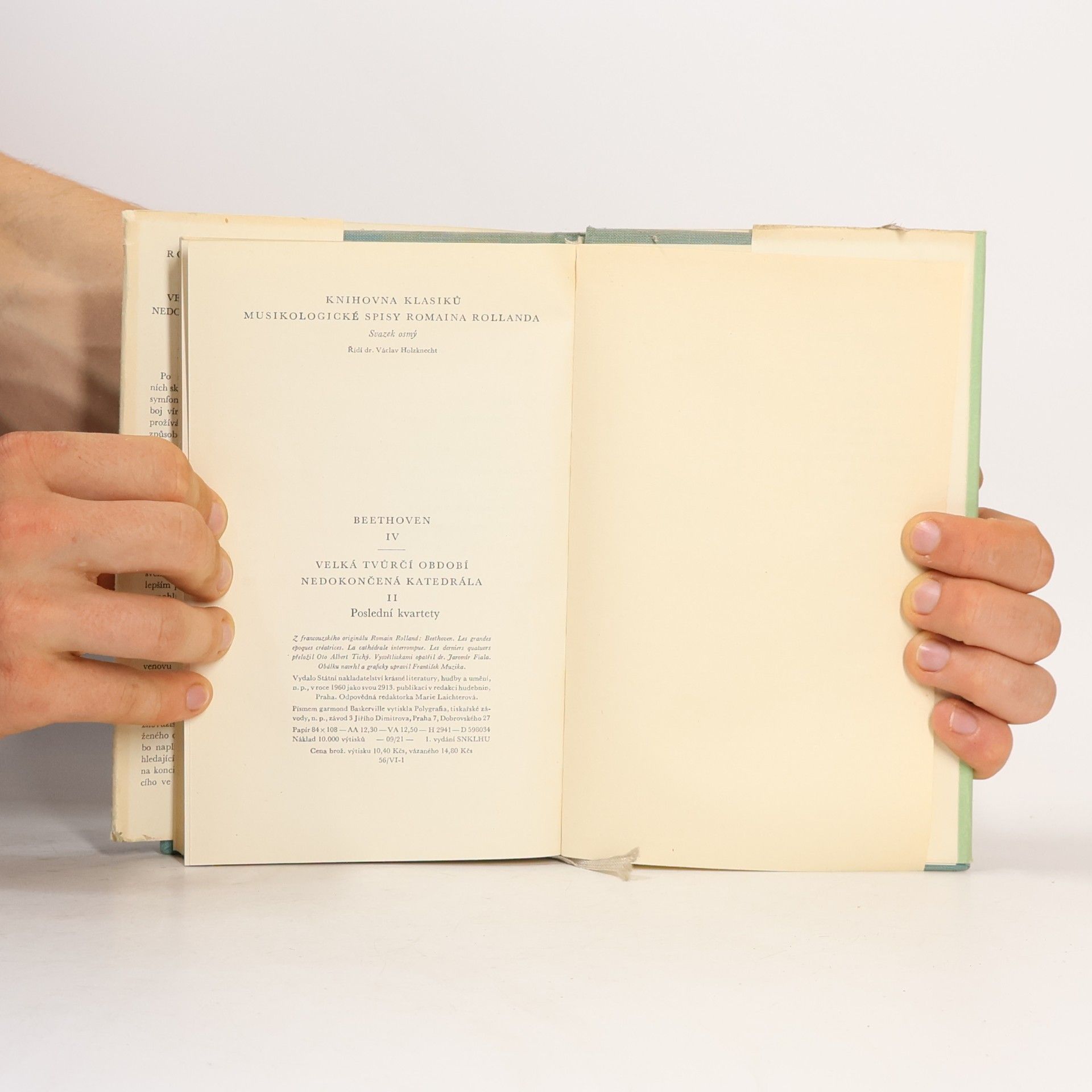 Romain Rolland Beethoven IV. Velká tvůrčí období. Nedokončená katedrála II. Poslední kvartety