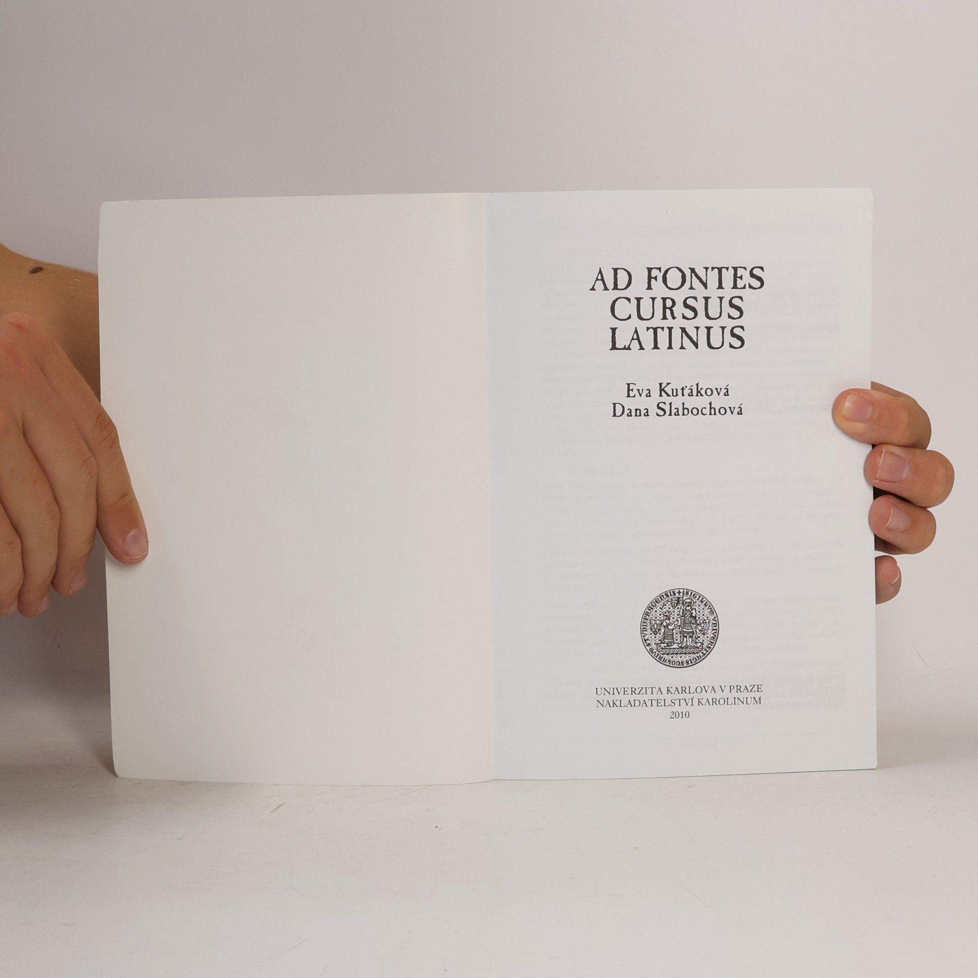 Eva Kuťáková Ad fontes. Cursus latinus