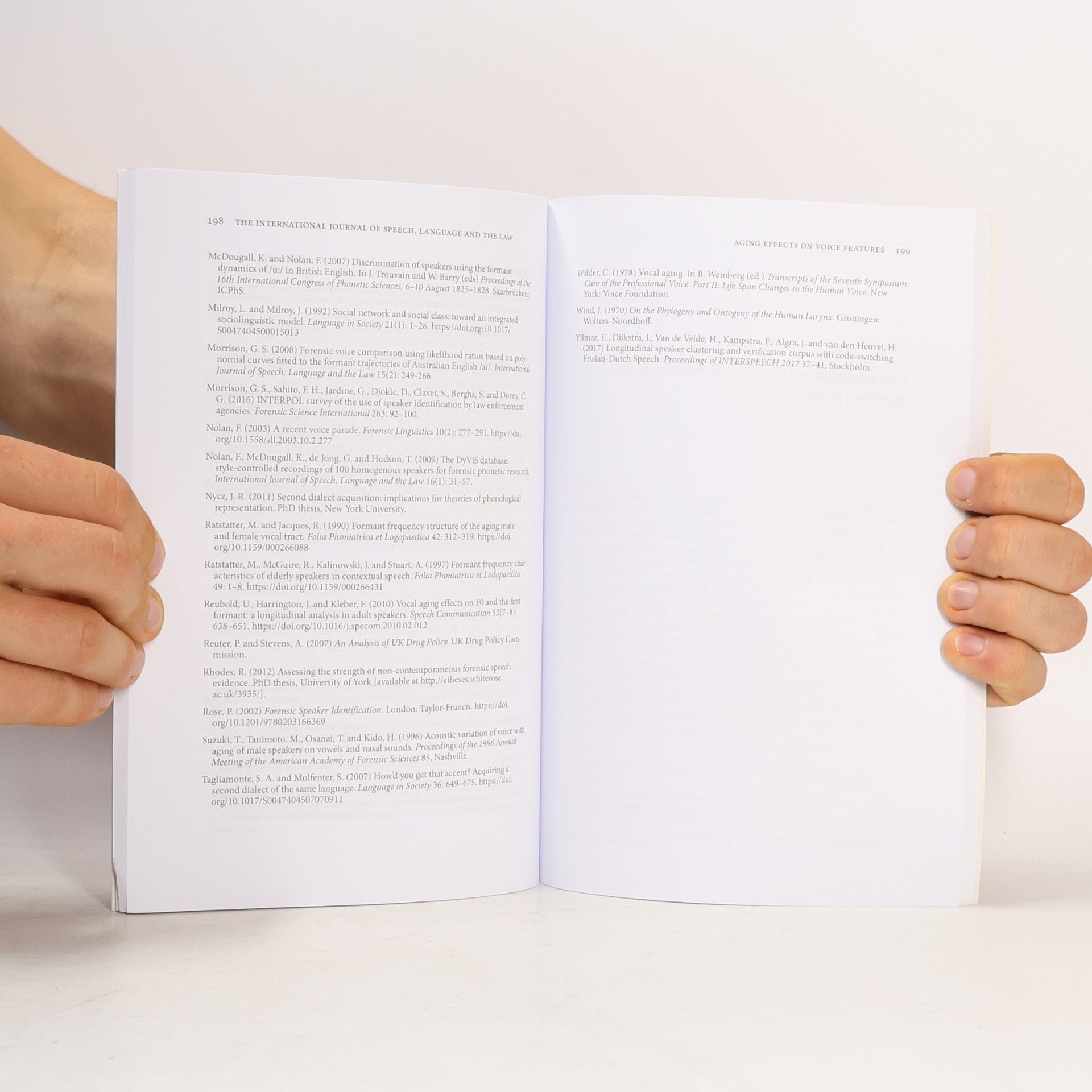 Various authors The International Journal of Speech, Language and the Law 24.2