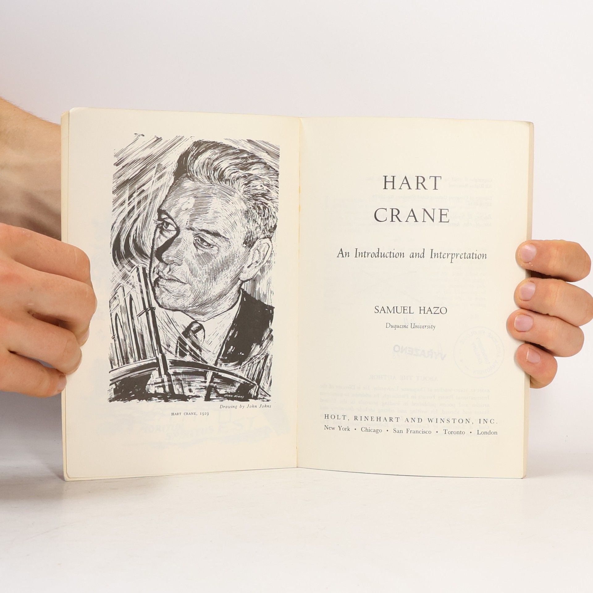 Samuel Hazo Hart Crane