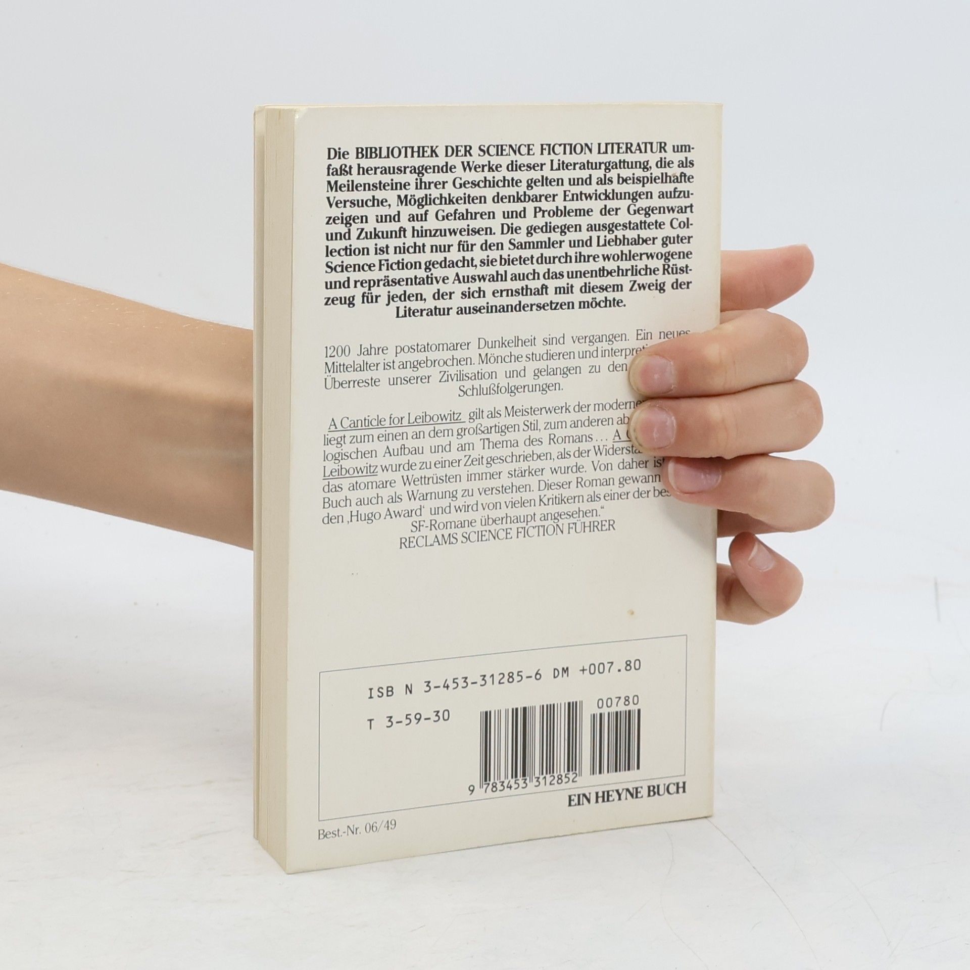 Walter M. Miller Lobgesang auf Leibowitz. Science Fiction Roman.