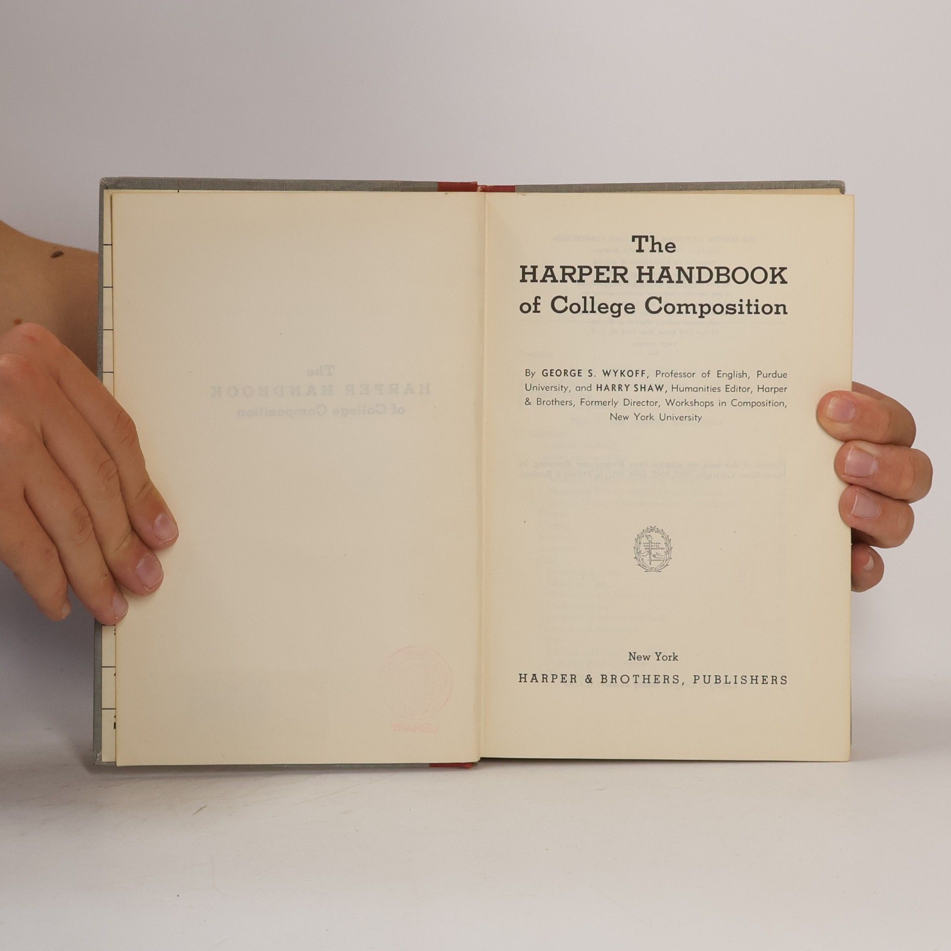 George S. Wykoff The Harper Handbook of College Composition