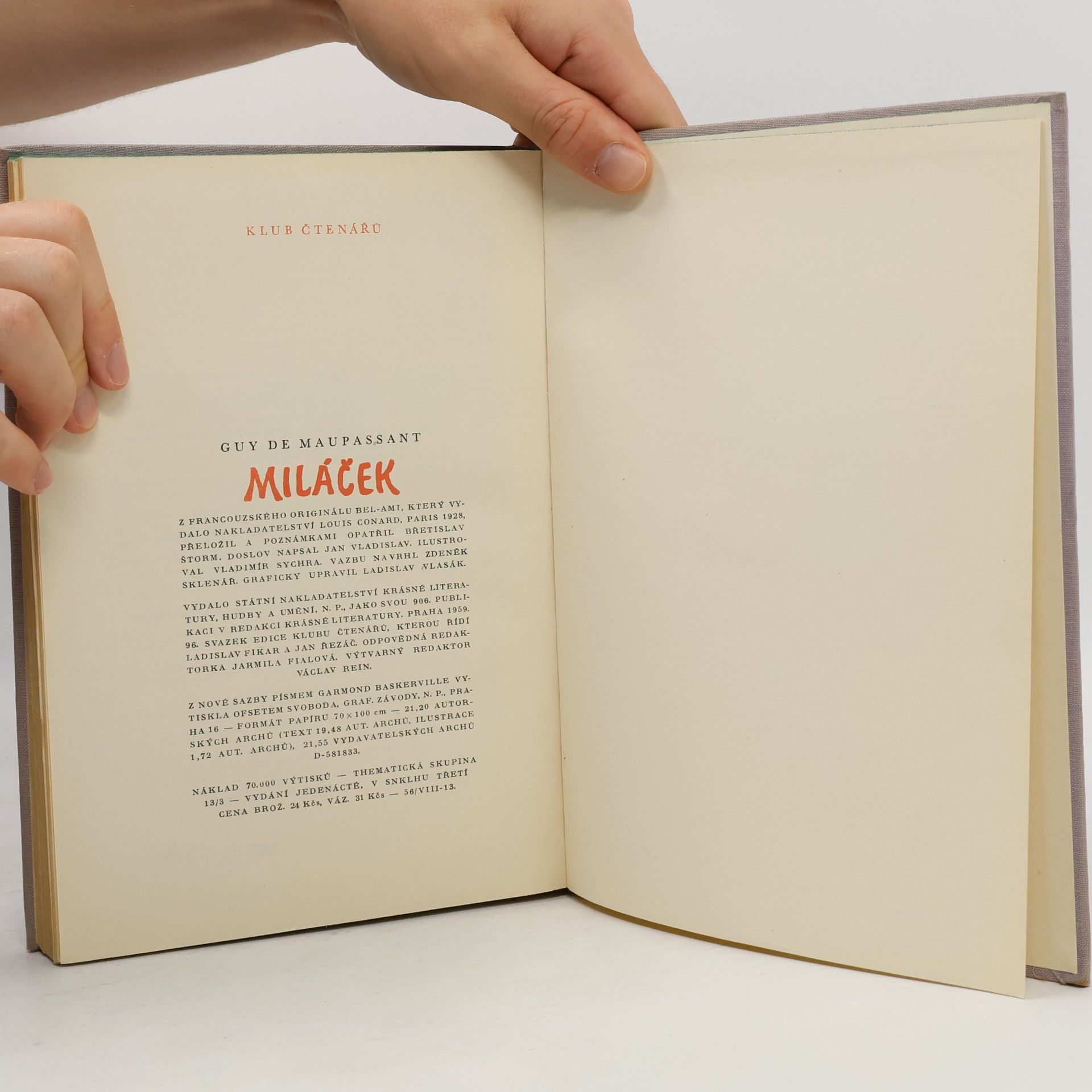 Guy de Maupassant Miláček