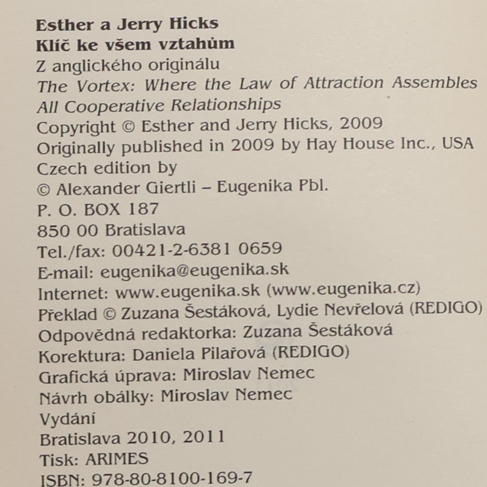 Esther Hicks Klíč ke všem vztahům. Učení Abrahama