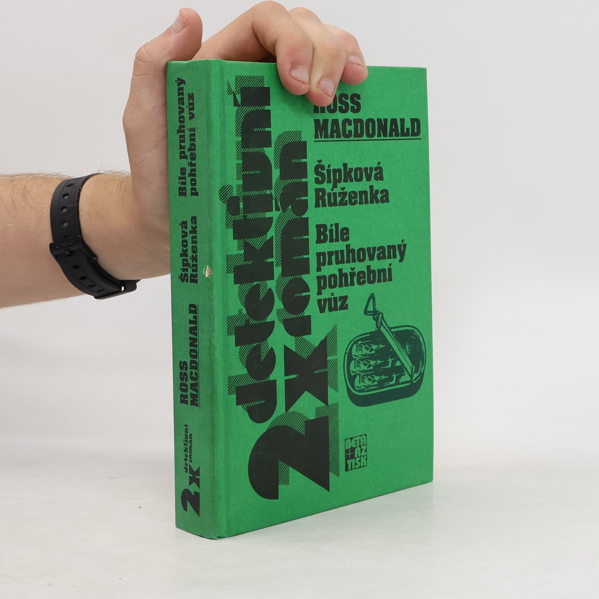 Ross Macdonald Šípková Růženka. Bíle pruhovaný pohřební vůz