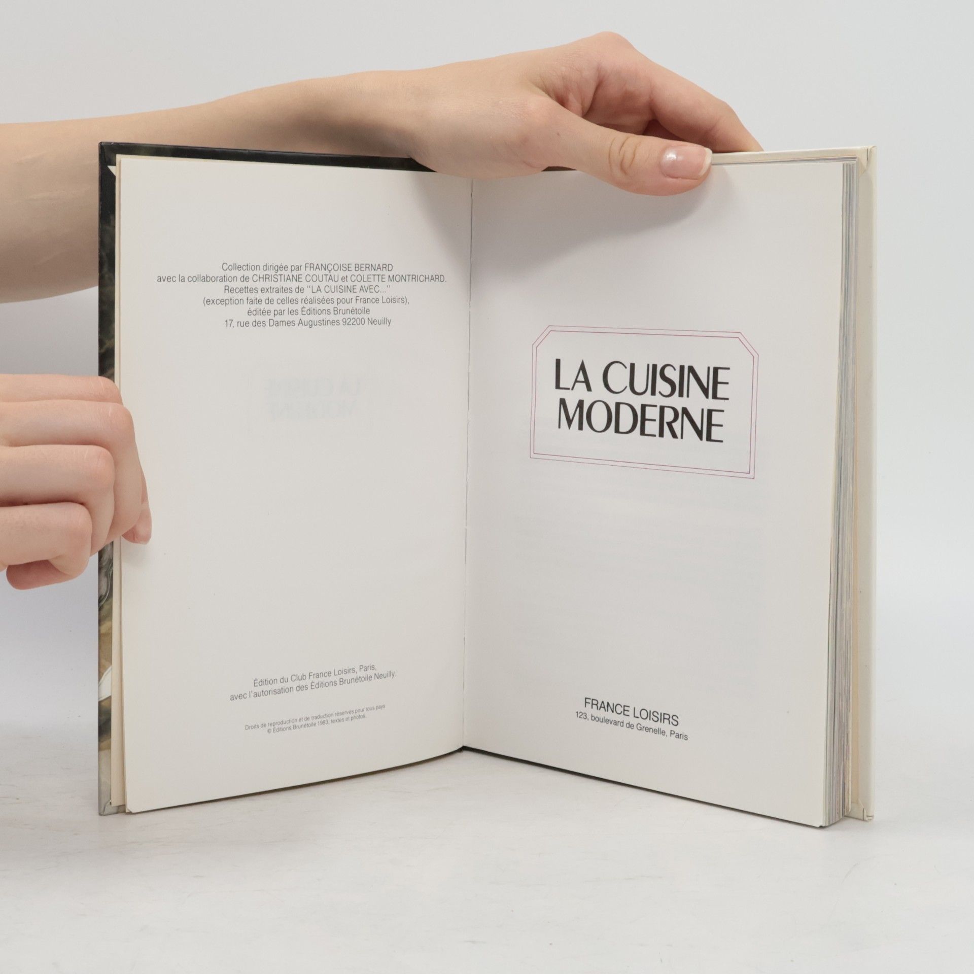 Françoise Bernard La Cuisine Moderne
