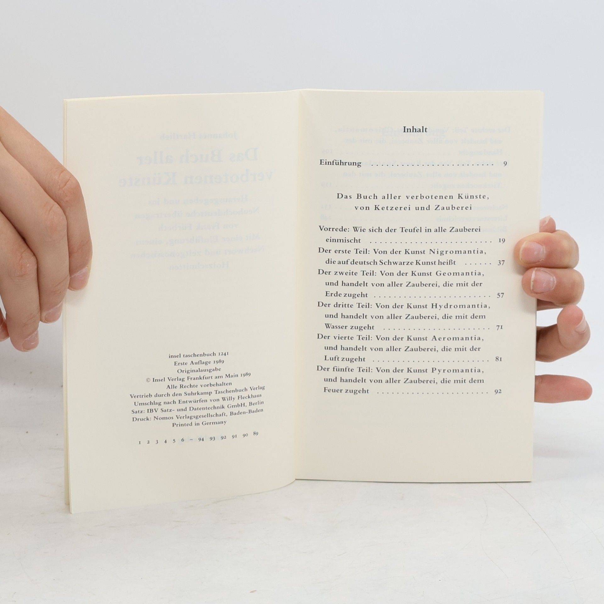 Johannes Hartlieb Das Buch aller verbotenen Künste.