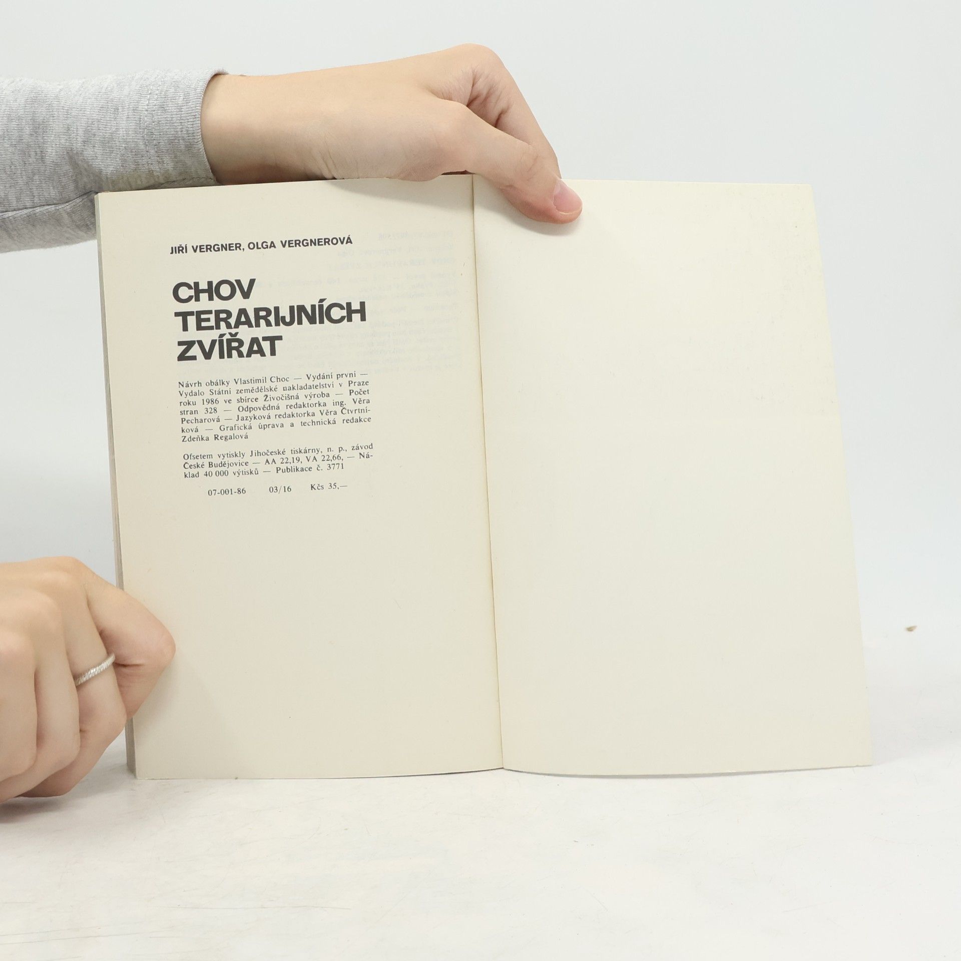 Jiří Vergner Chov terarijních zvířat
