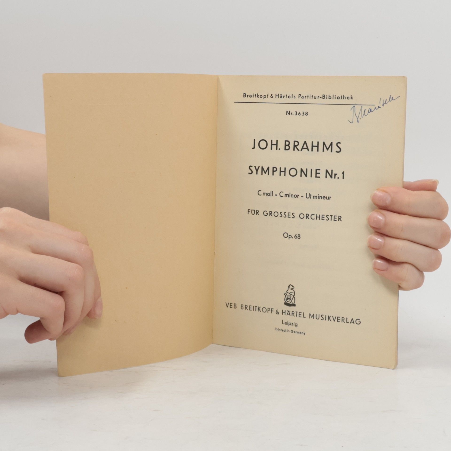 Johannes Brahms Symphonie Nr. 1 c moll. Opus 68