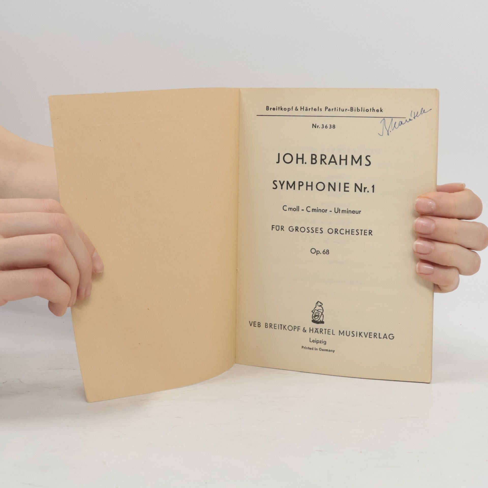 Johannes Brahms Symphonie Nr. 1 c moll. Opus 68