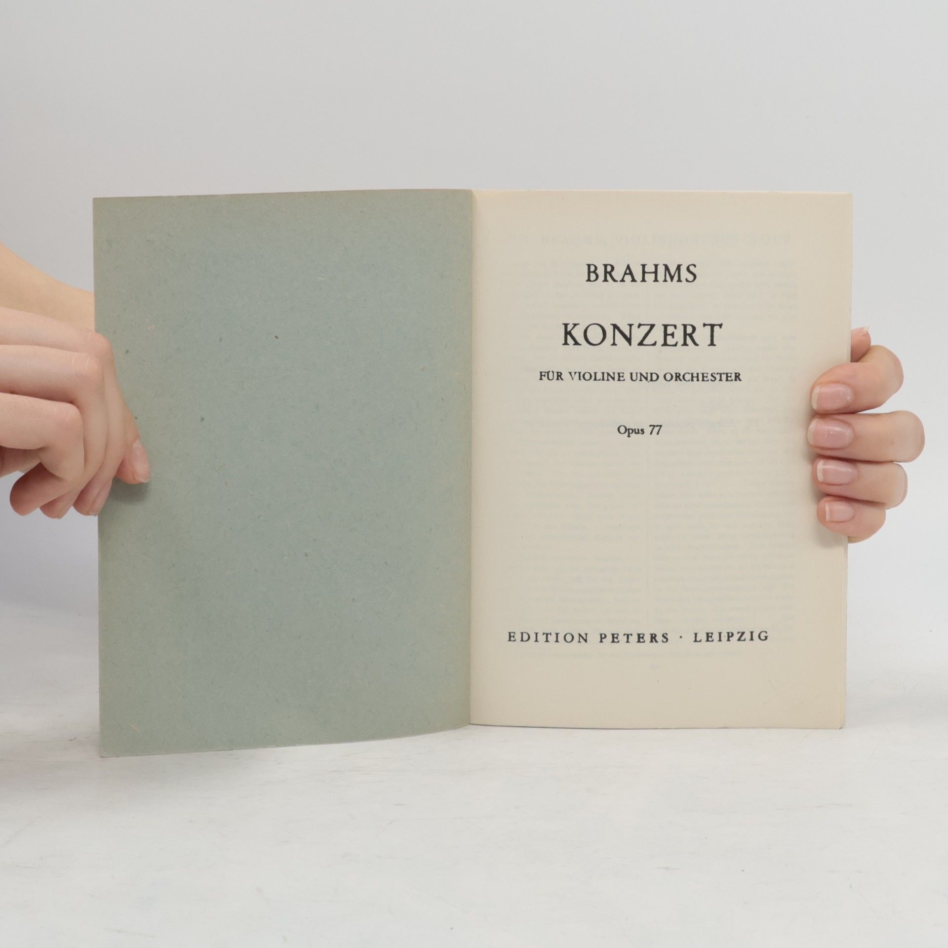 Autorenkollektiv Brahms Violonkonzert. Opus 77