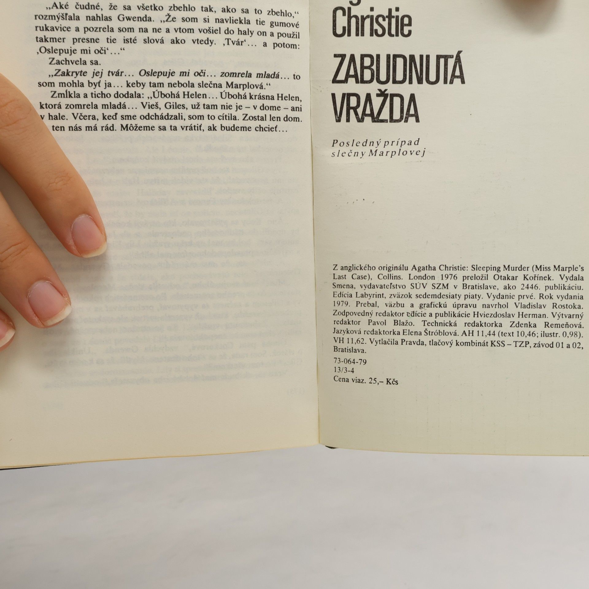 Agatha Christie Zabudnutá vražda