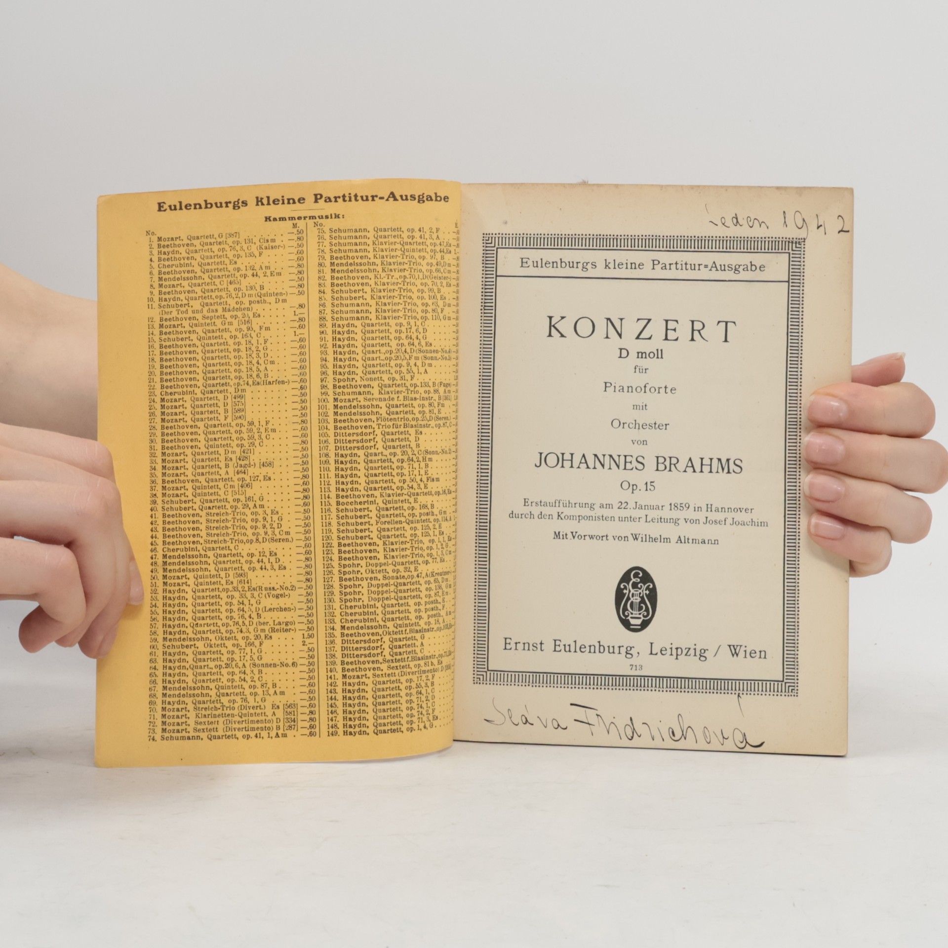 Autorenkollektiv Brahms. Op. 15. Klavier-Konzert No. 1