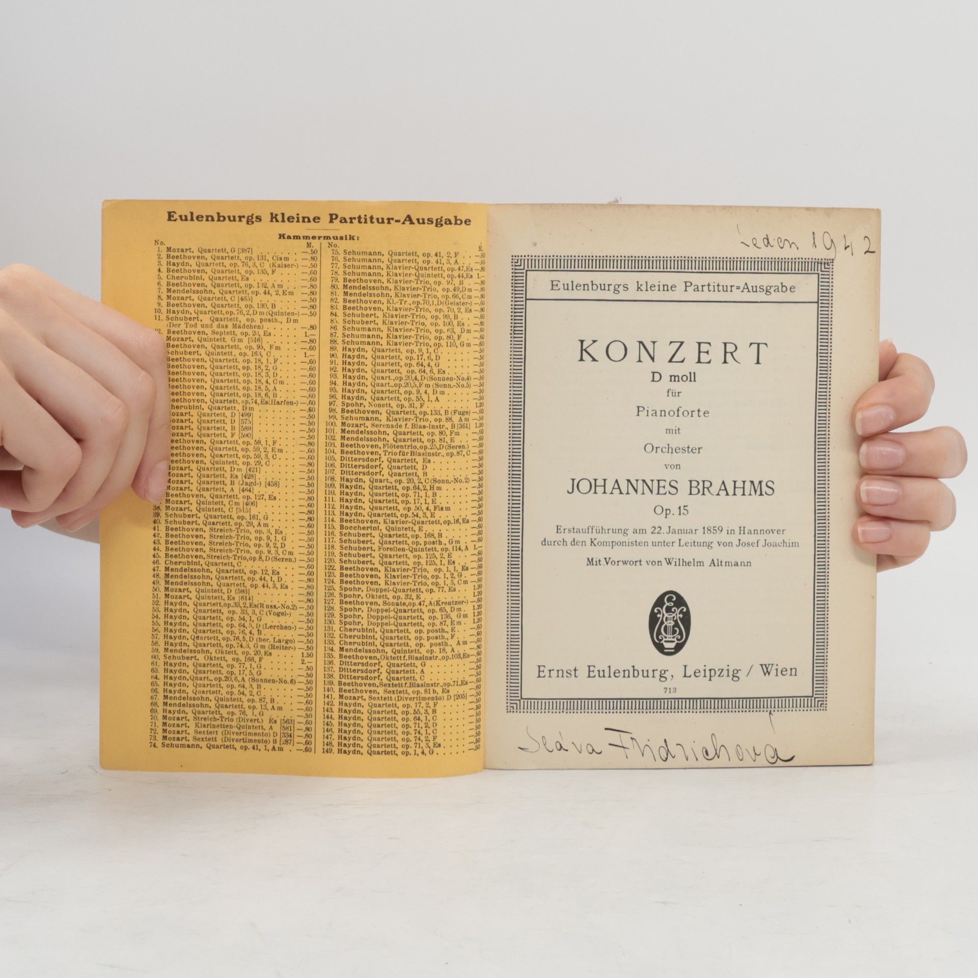 Autorenkollektiv Brahms. Op. 15. Klavier-Konzert No. 1