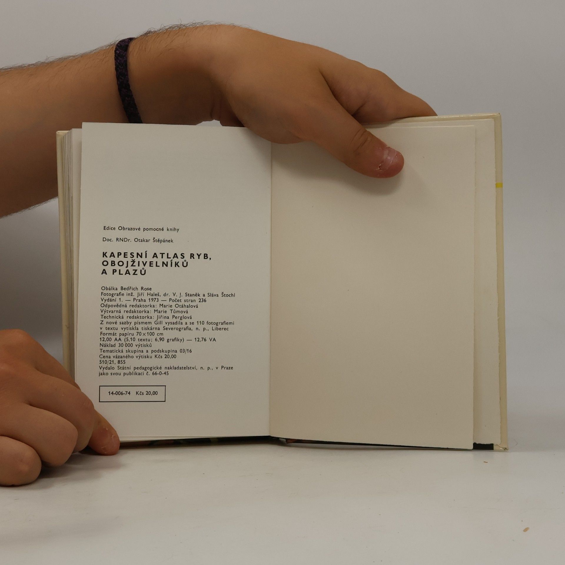 Otakar Štěpánek Kapesní atlas ryb, obojživelníků a plazů