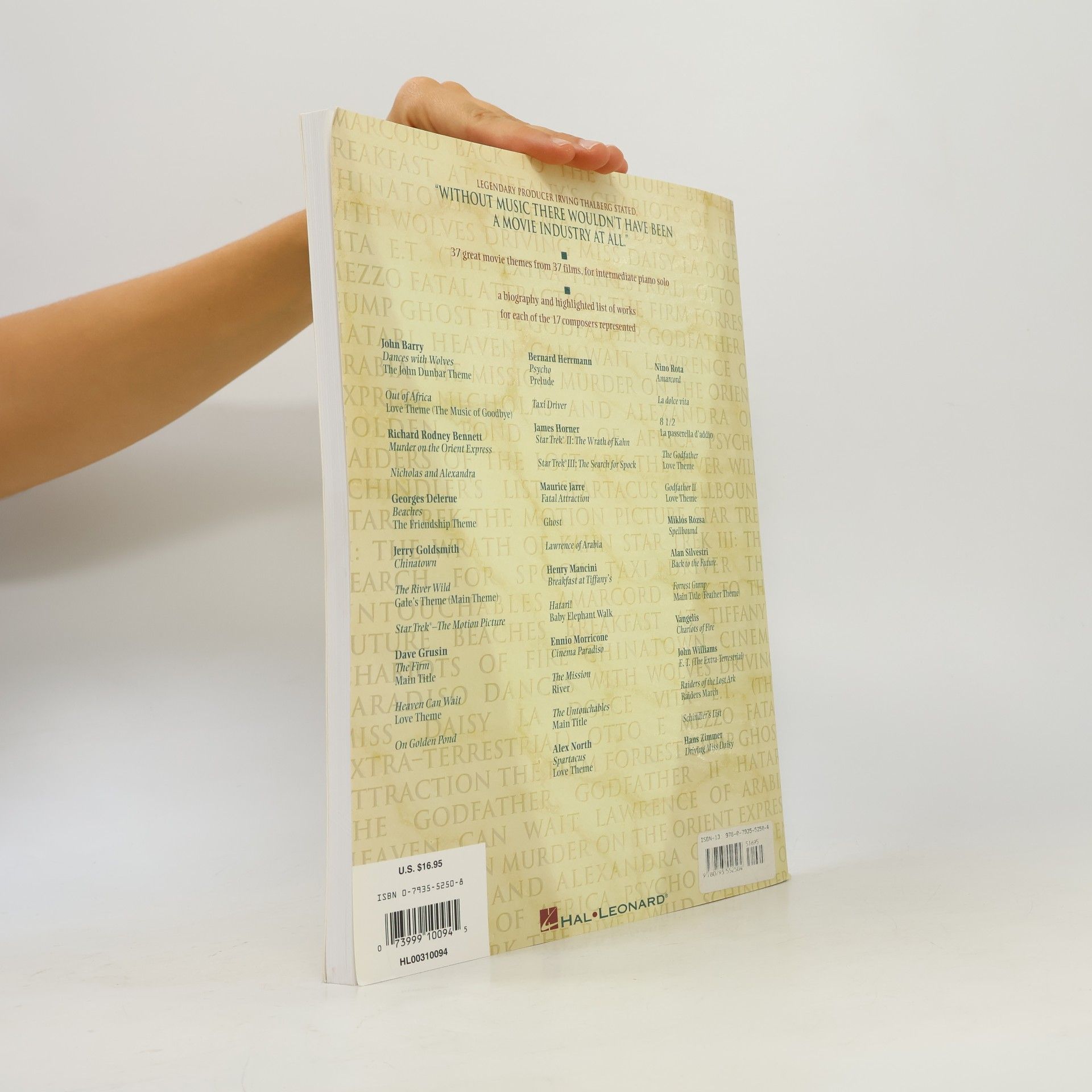Hal Leonard Publishing Corporation Great Film Scores