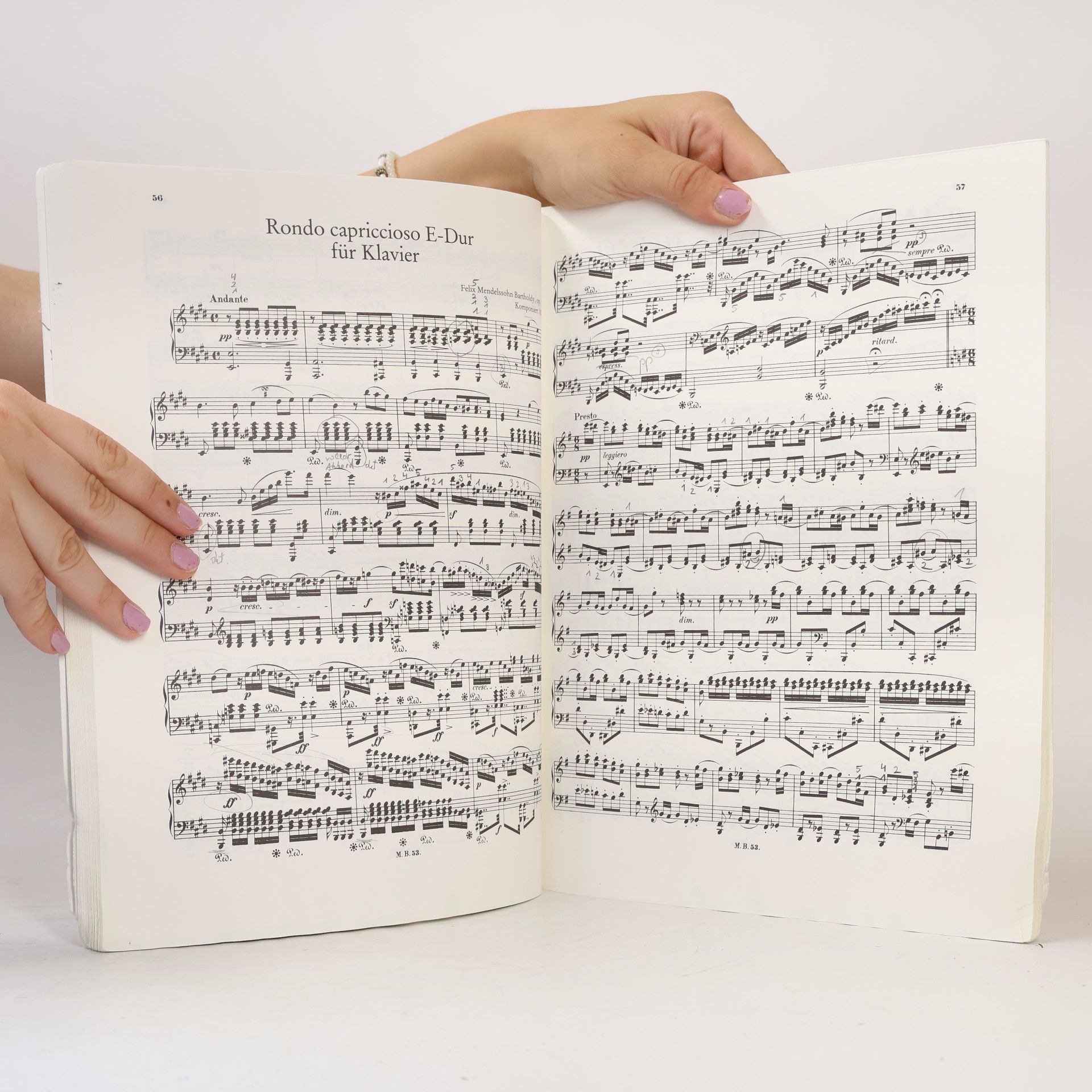 Felix Mendelssohn Werke für Klavier zu zwei Händen Band I