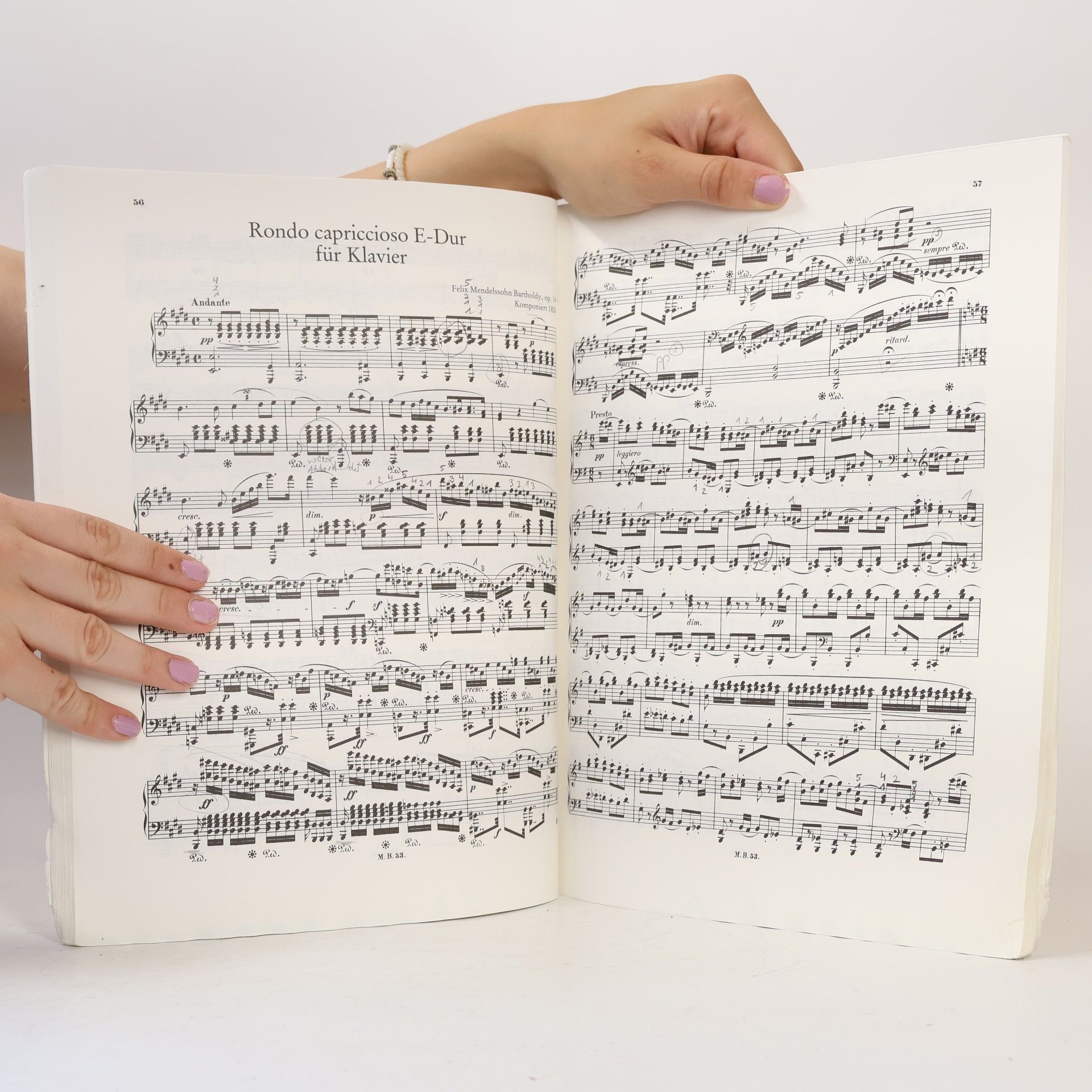Felix Mendelssohn Werke für Klavier zu zwei Händen Band I