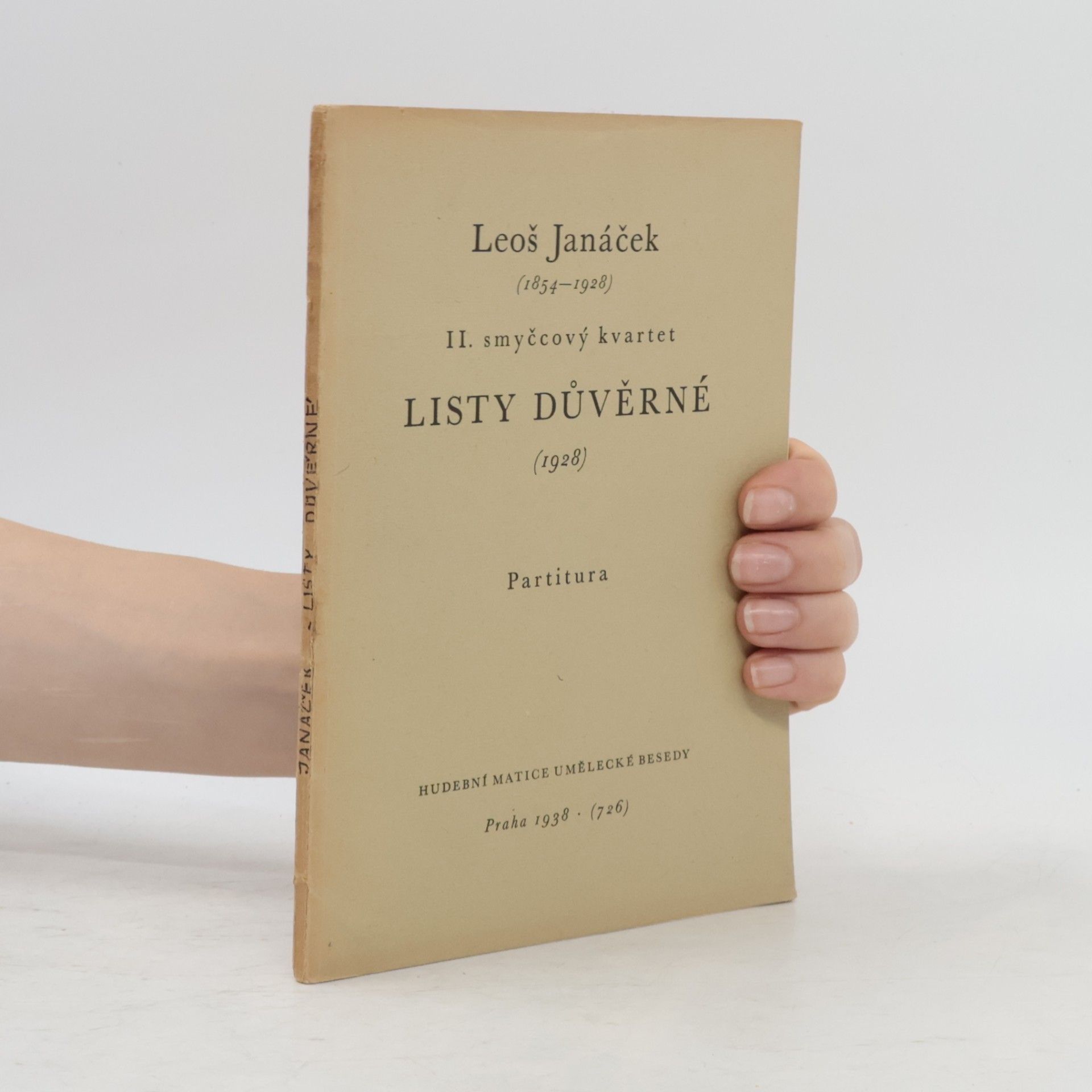 Leoš Janáček II. smyčcový kvartet. Listy důvěrné (1928)