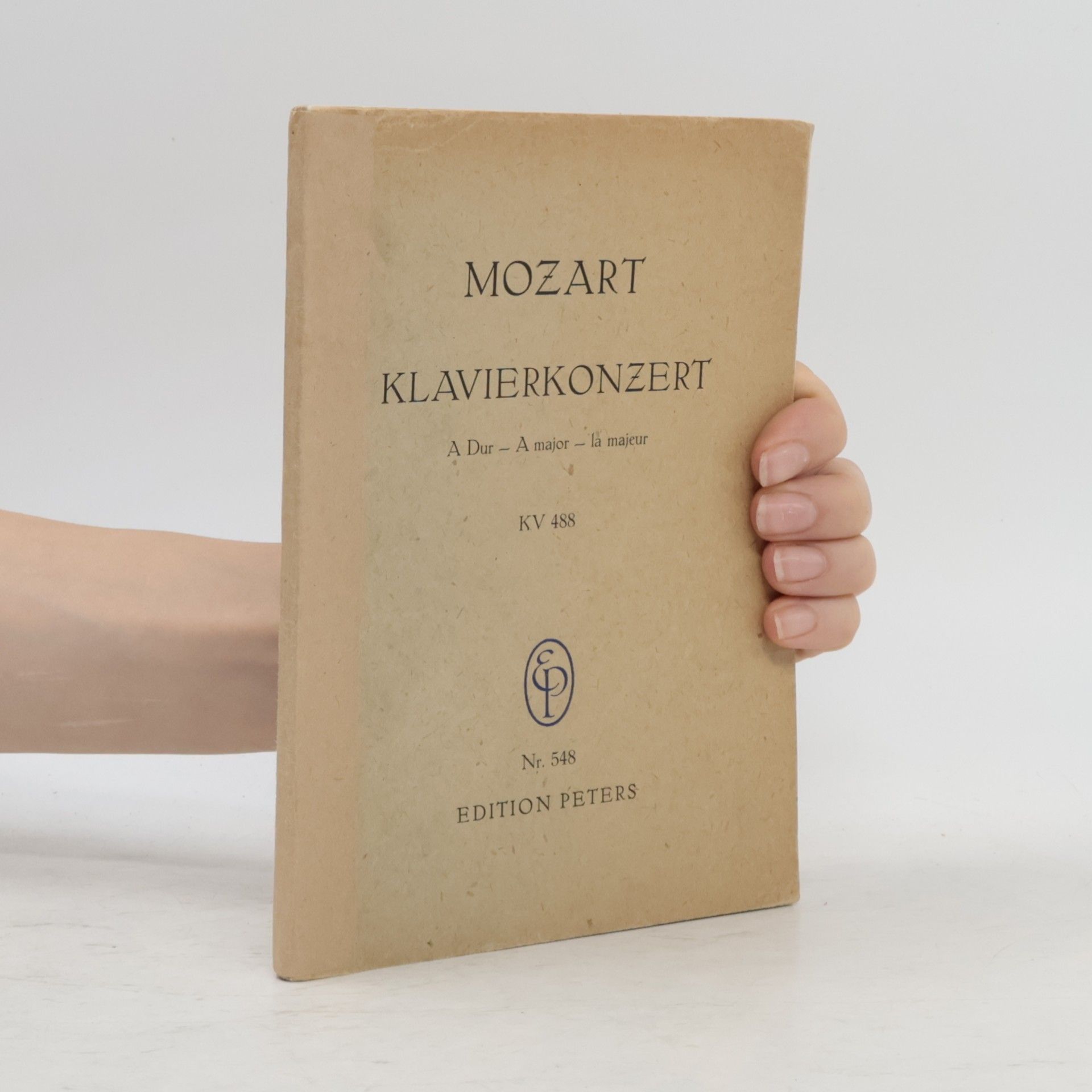 Wolfgang Amadeus Mozart Klavierkonzert A-Dur - A major - la majeur, KV 488