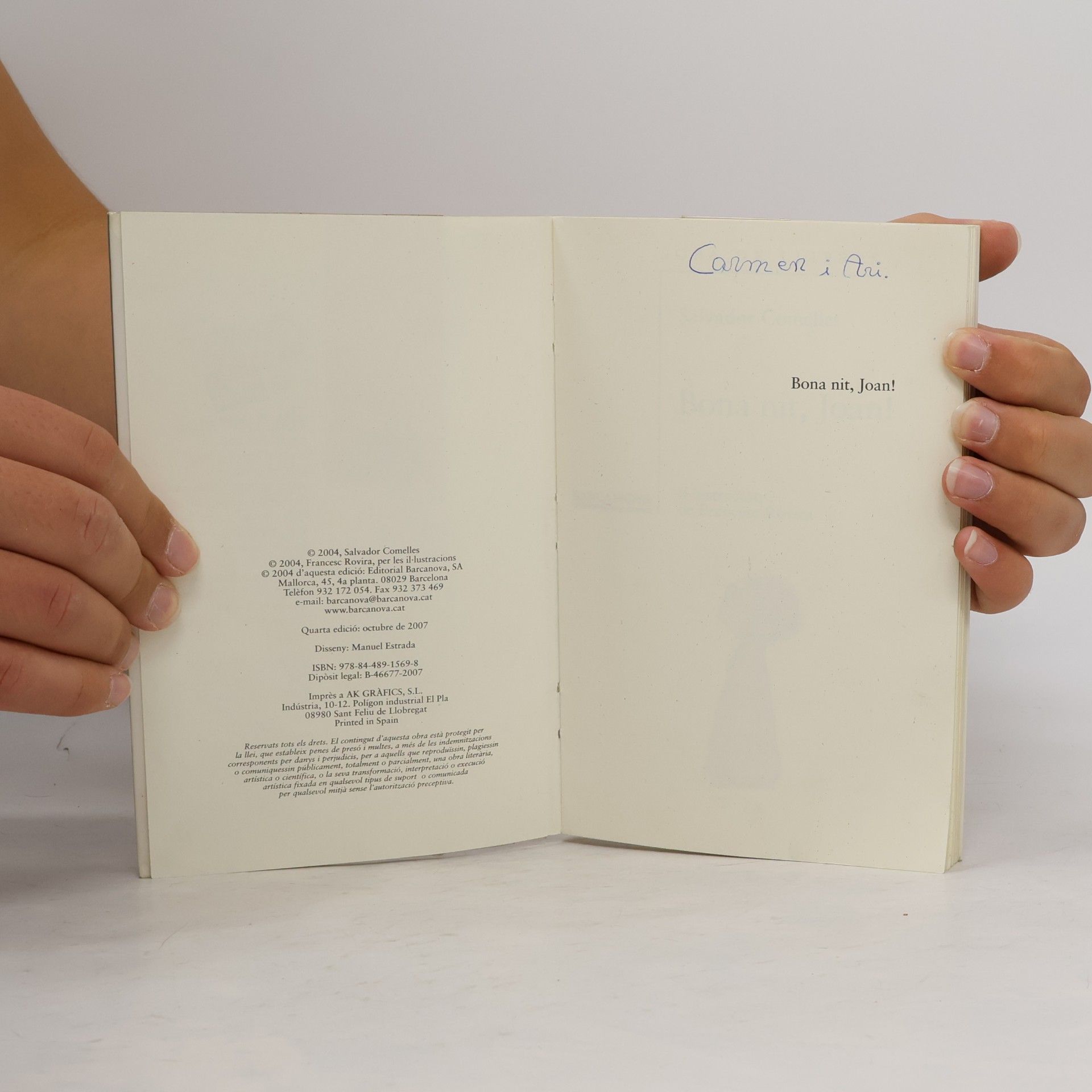 Salvador Comelles García Sopa de Llibres: Bona nit, Joan! - 4a edició