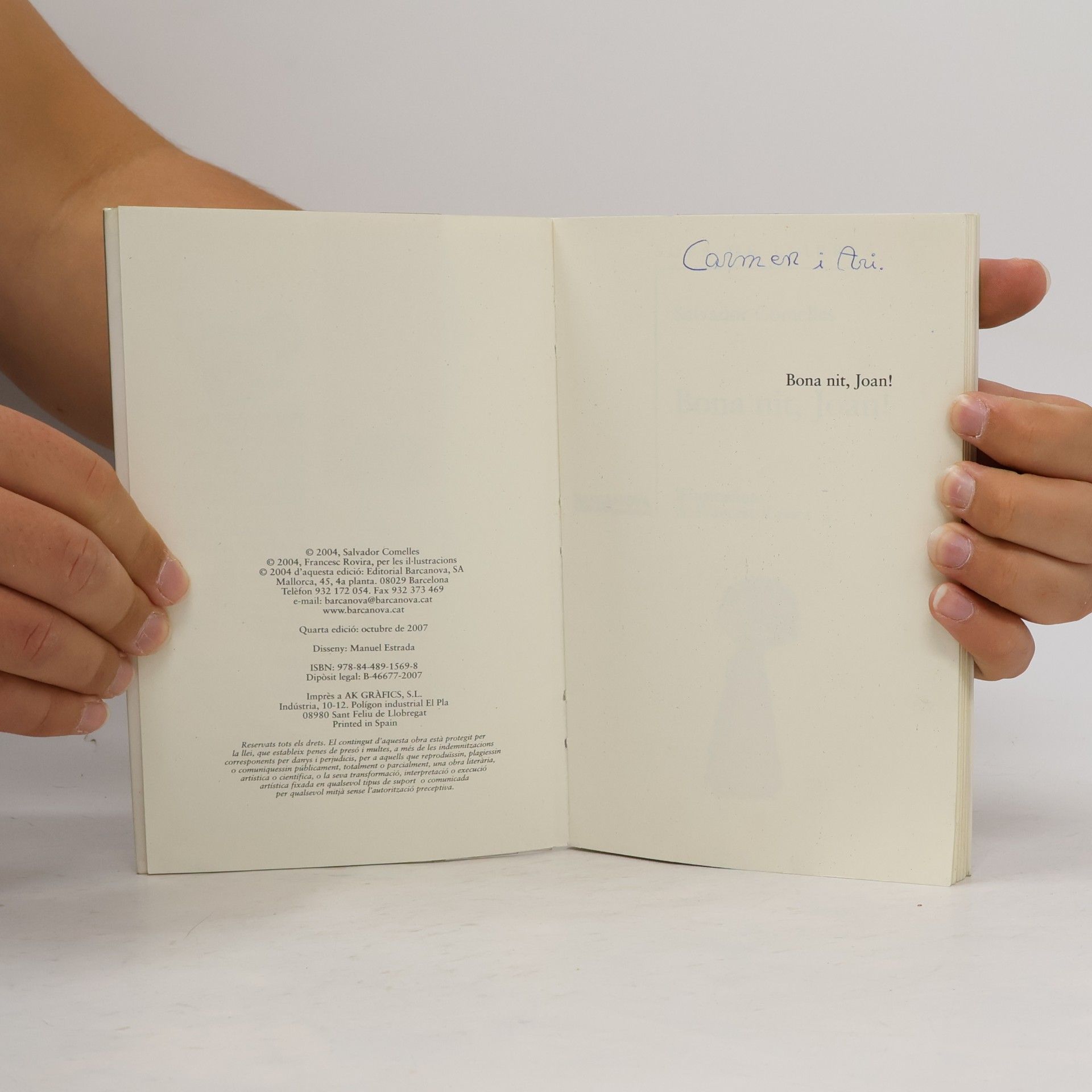 Salvador Comelles García Sopa de Llibres: Bona nit, Joan! - 4a edició