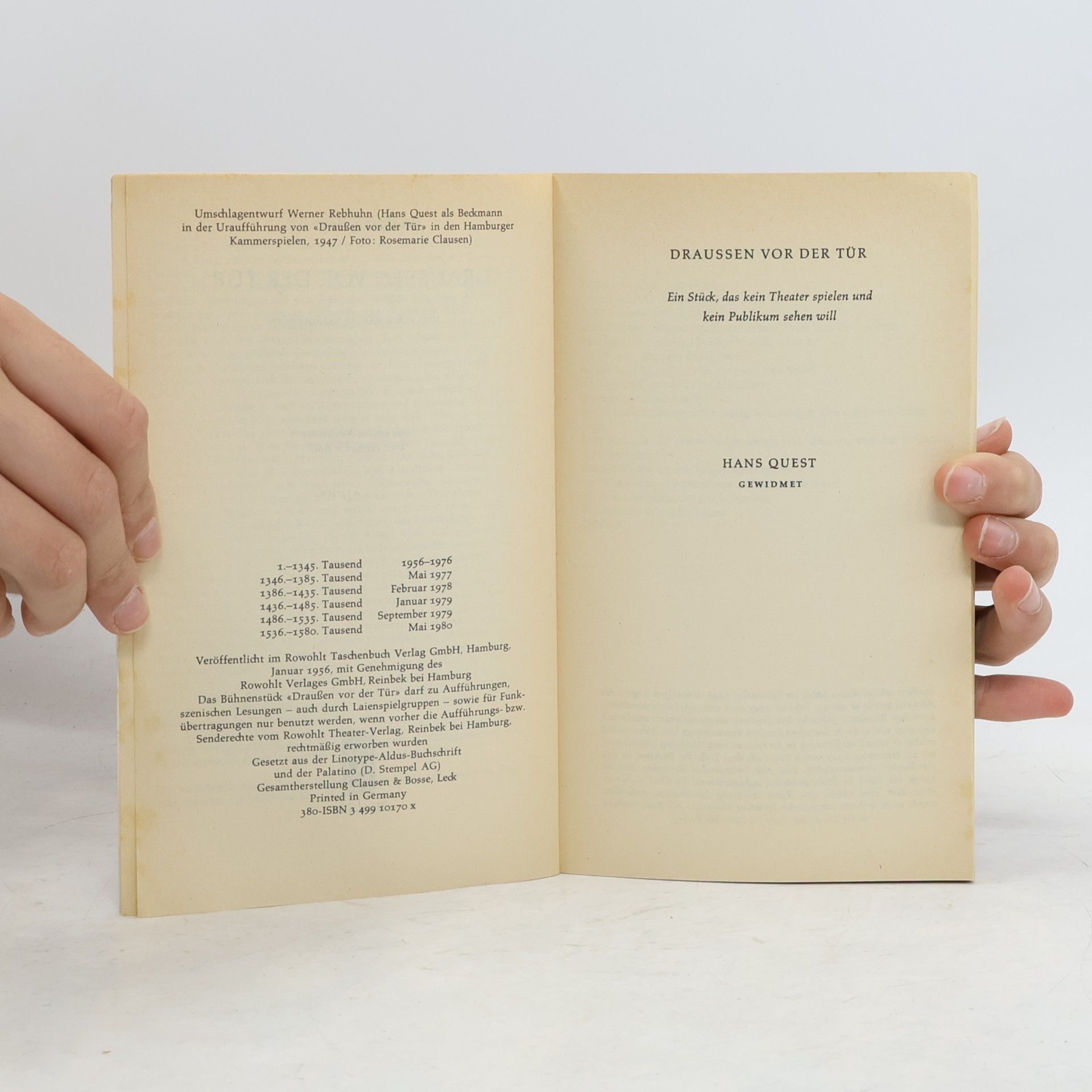 Heinrich Böll Draußen vor der tür