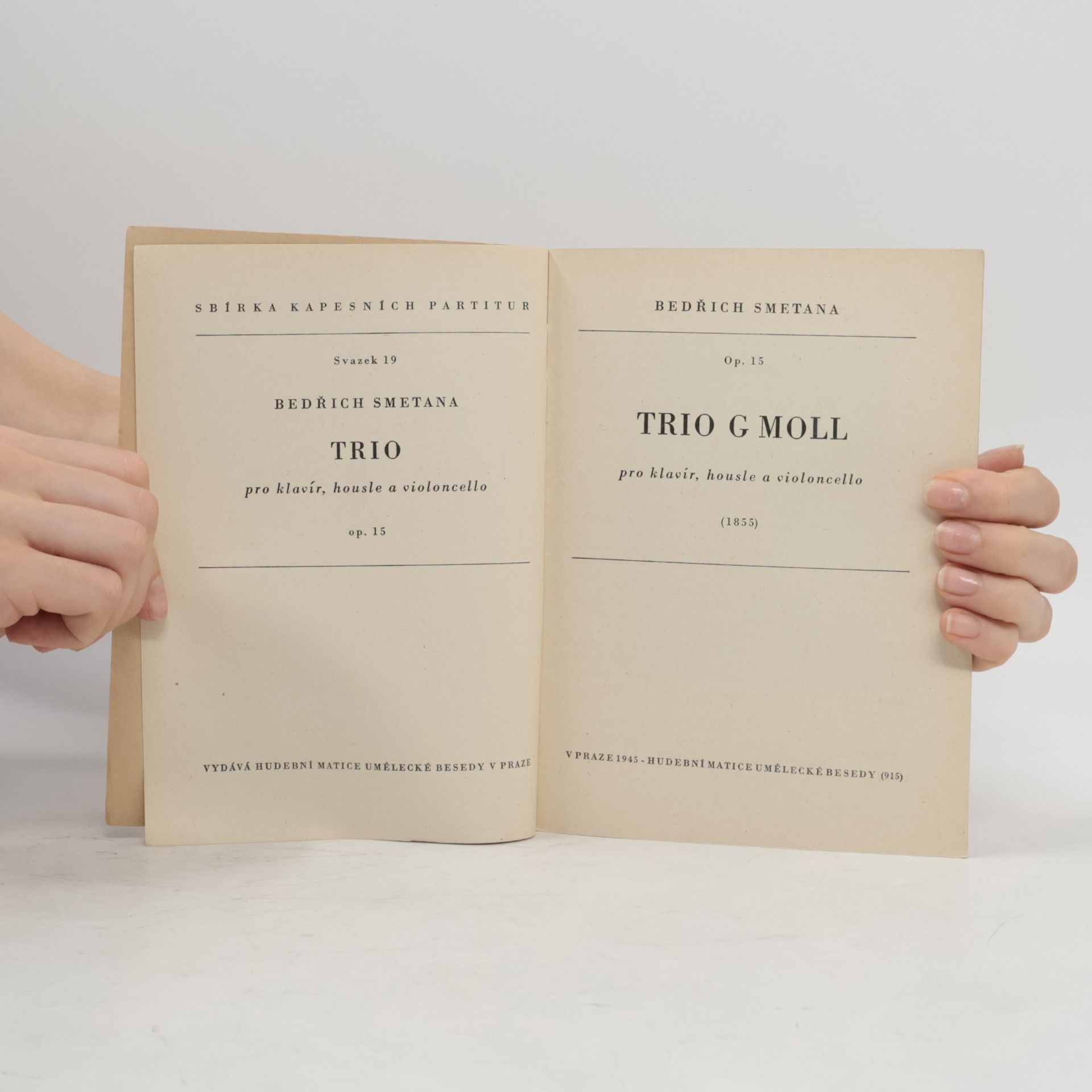 Bedřich Smetana Klavírní trio G moll
