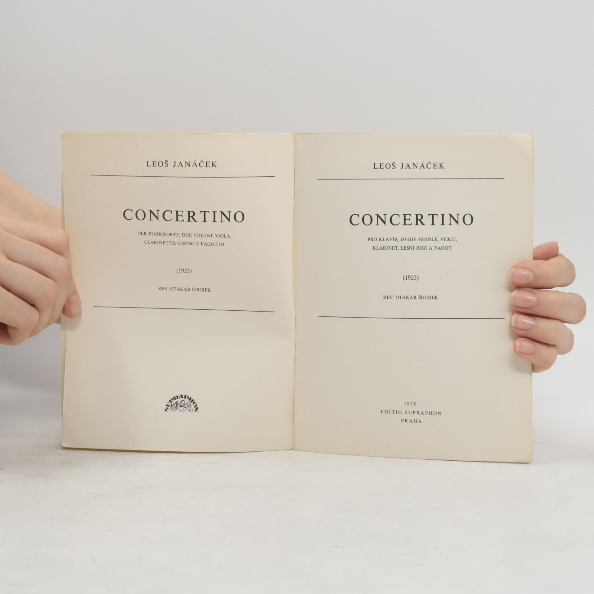 Leoš Janáček Concertino