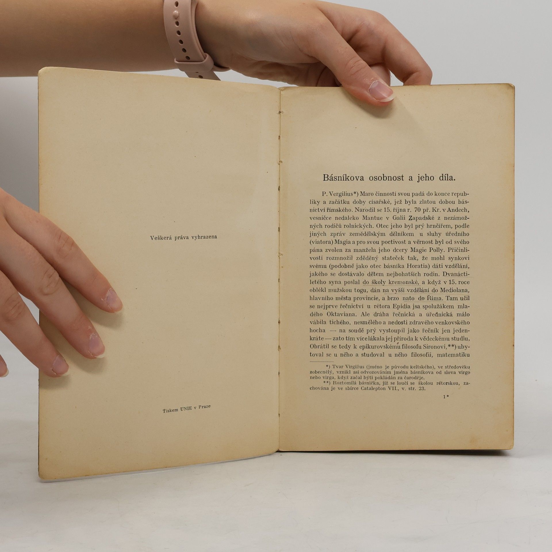 Publius Vergilius Maro Výbor z básní P. Vergilia Marona. I., Úvod a text.