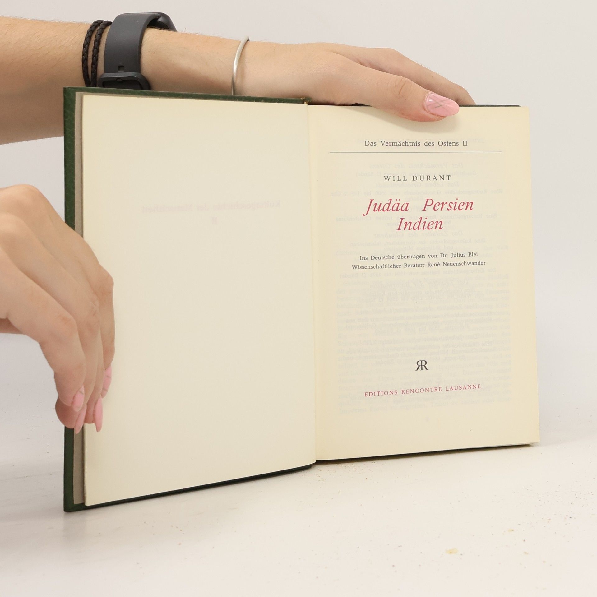 Will Durant Kulturgeschichte der Menschheit II. Judaa, Persien, Indien