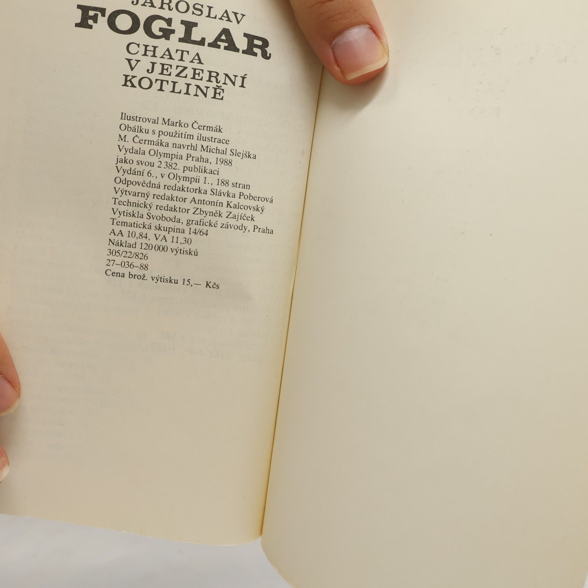 Jaroslav Foglar Chata v Jezerní kotlině
