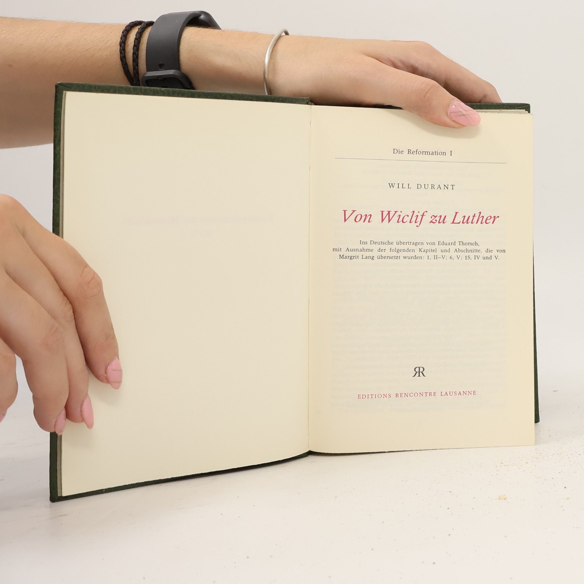 Will Durant Von Wiclif zu Luther