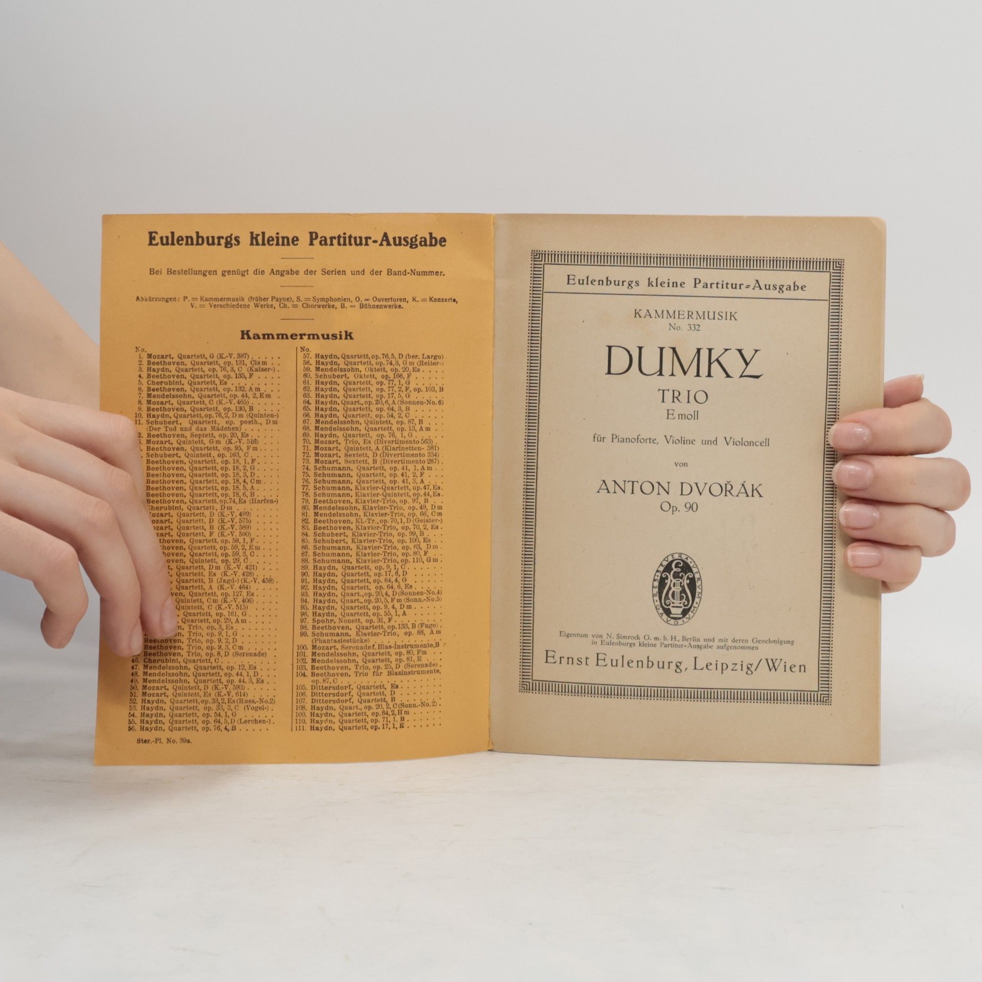 Antonín Dvořák Klaviertrio Op. 90