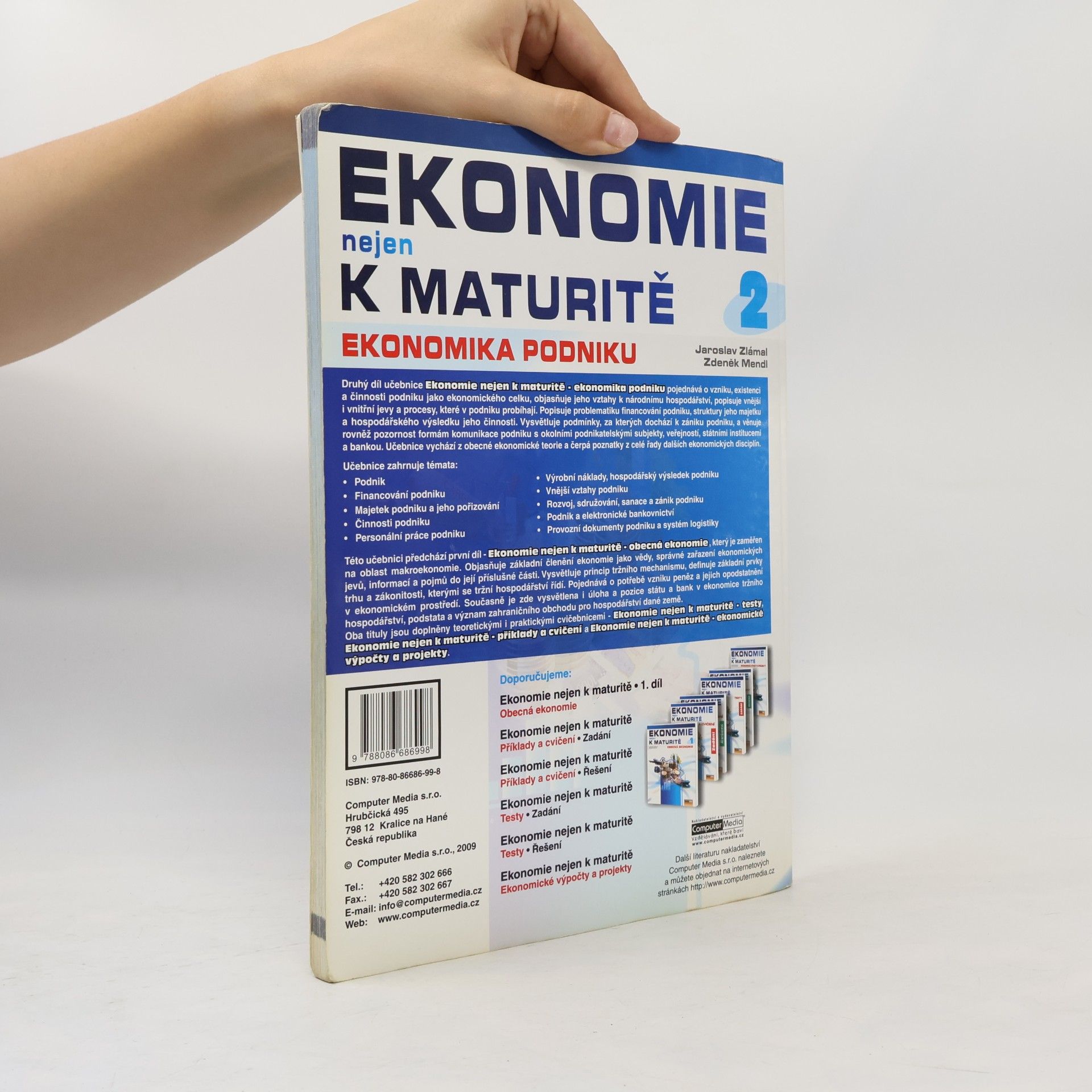 Jaroslav Zlámal Ekonomie nejen k maturitě. 2. díl, Ekonomika podniku