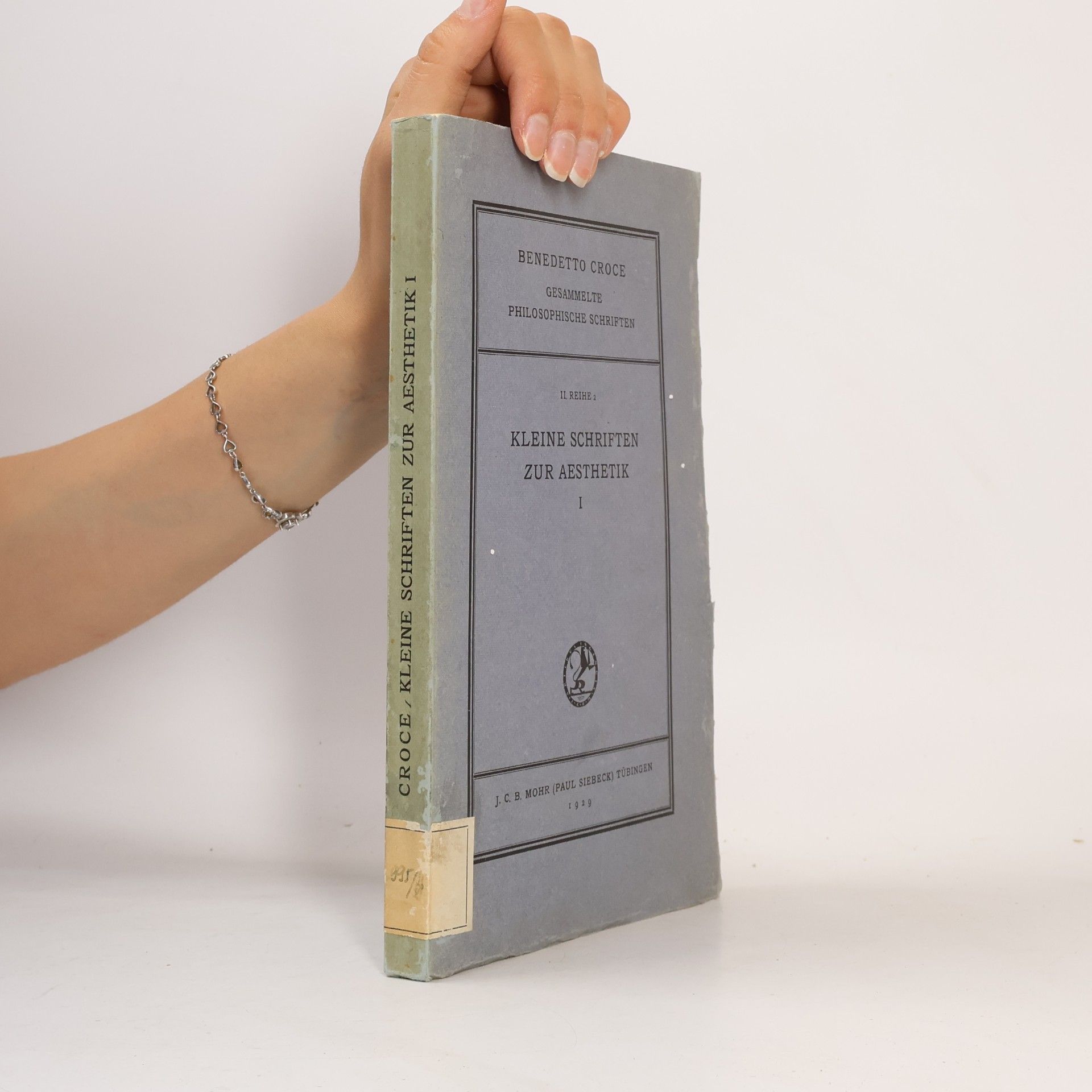 Kleine Schriften zur Ästhetik I.