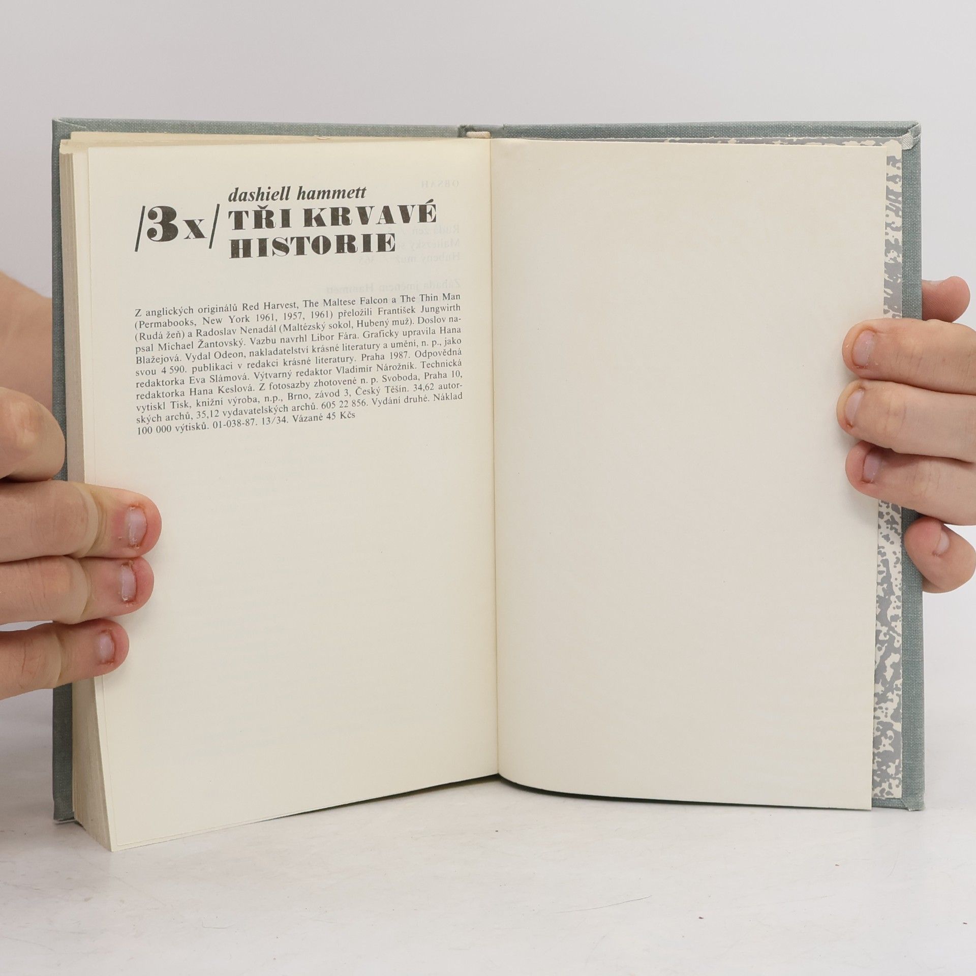 Dashiell Hammett Tři krvavé historie