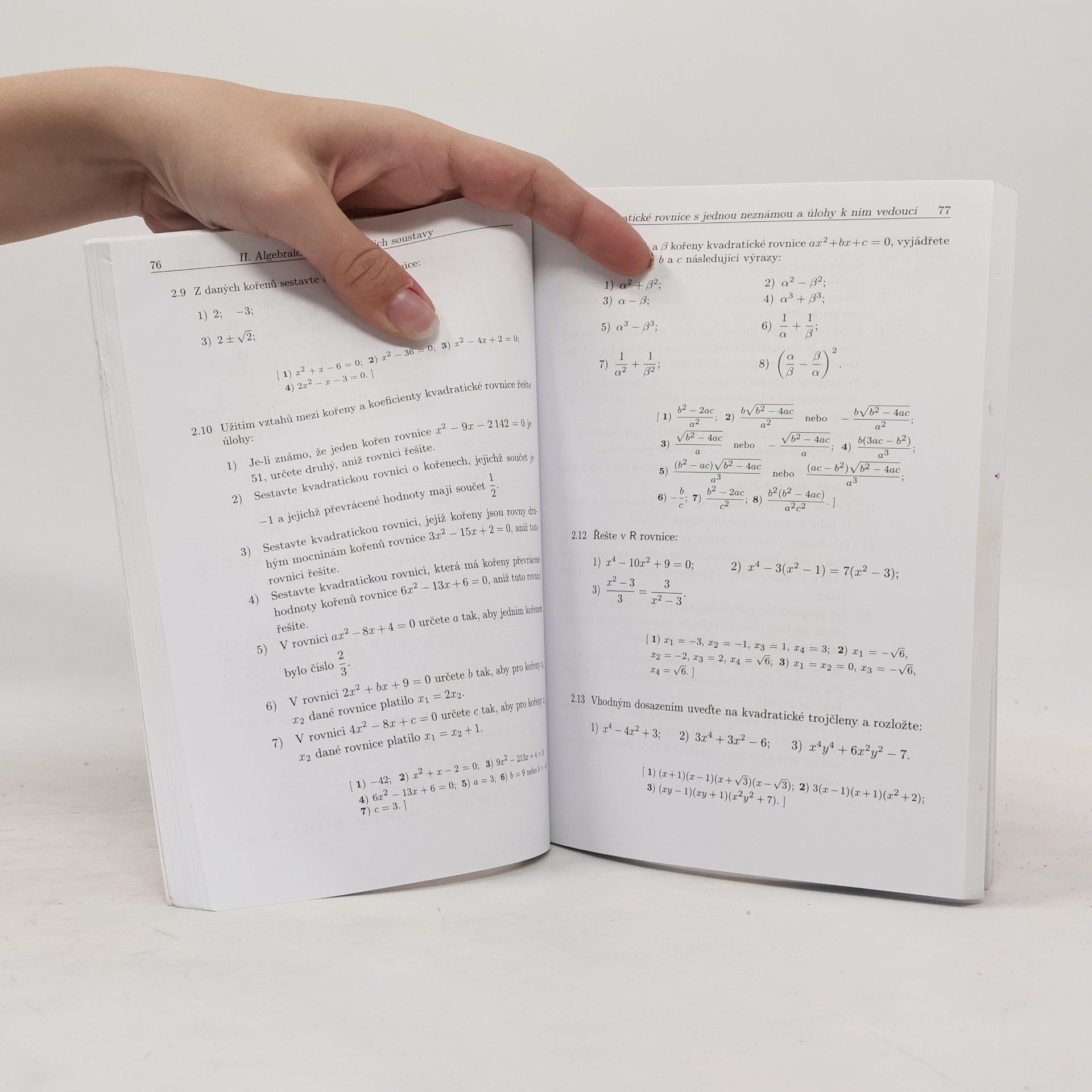 František Janeček Sbírka úloh z matematiky pro střední školy : výrazy, rovnice, nerovnice a jejich soustavy