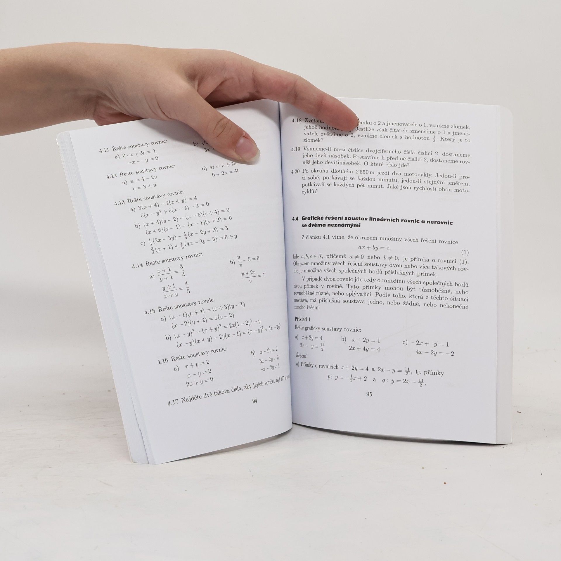 Leo Boček Matematika pro gymnázia. Rovnice a nerovnice