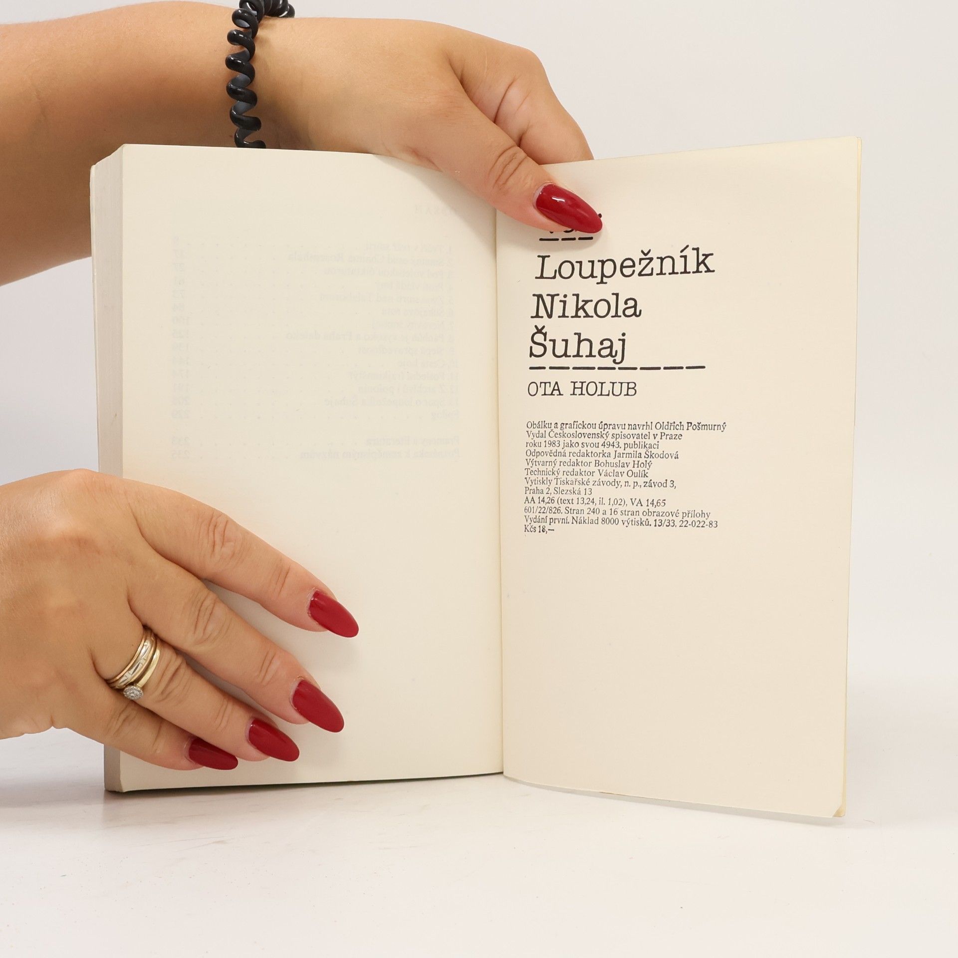 Ota Holub Věc. Loupežník Nikola Šuhaj