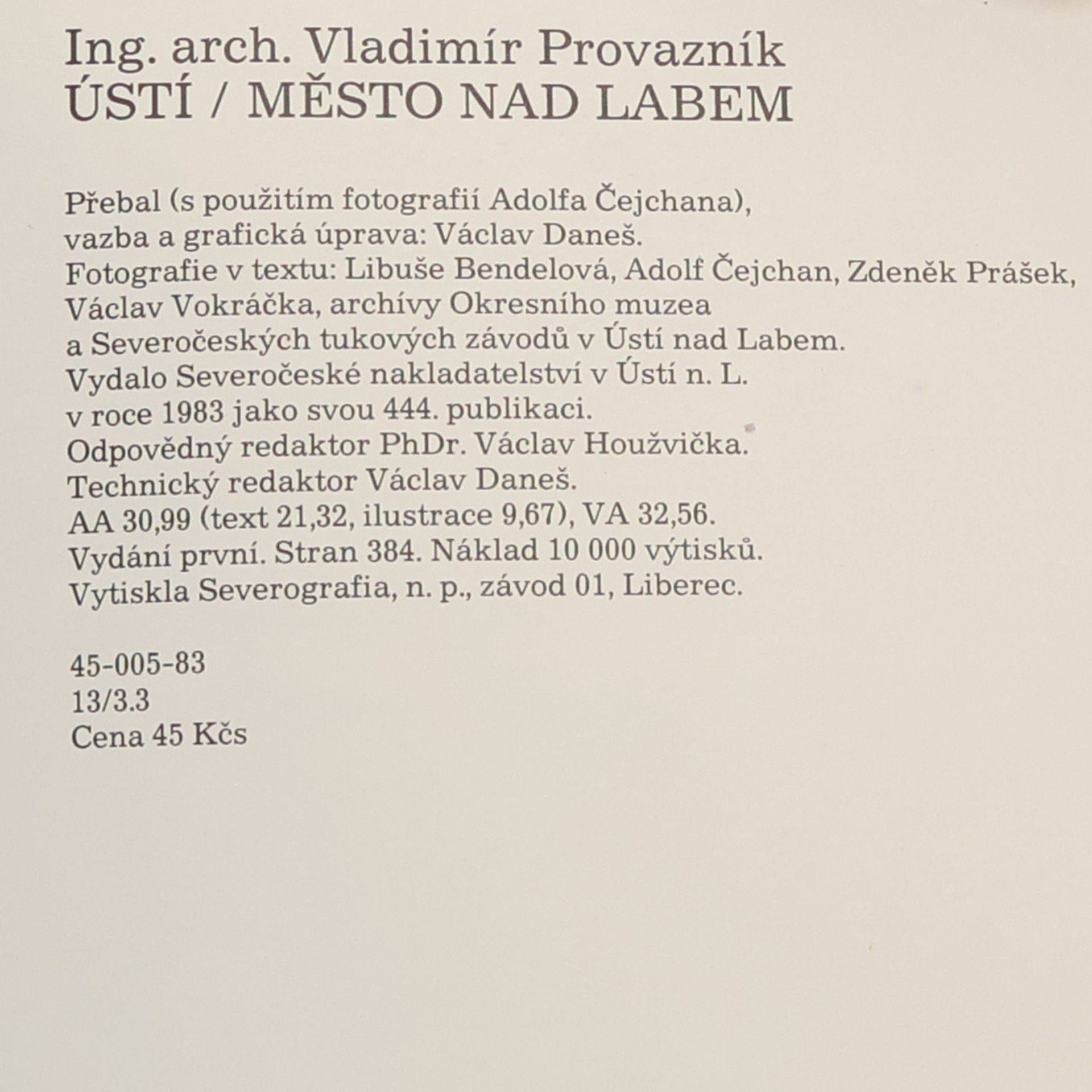 Vladimír Provazník Ústí, město nad Labem