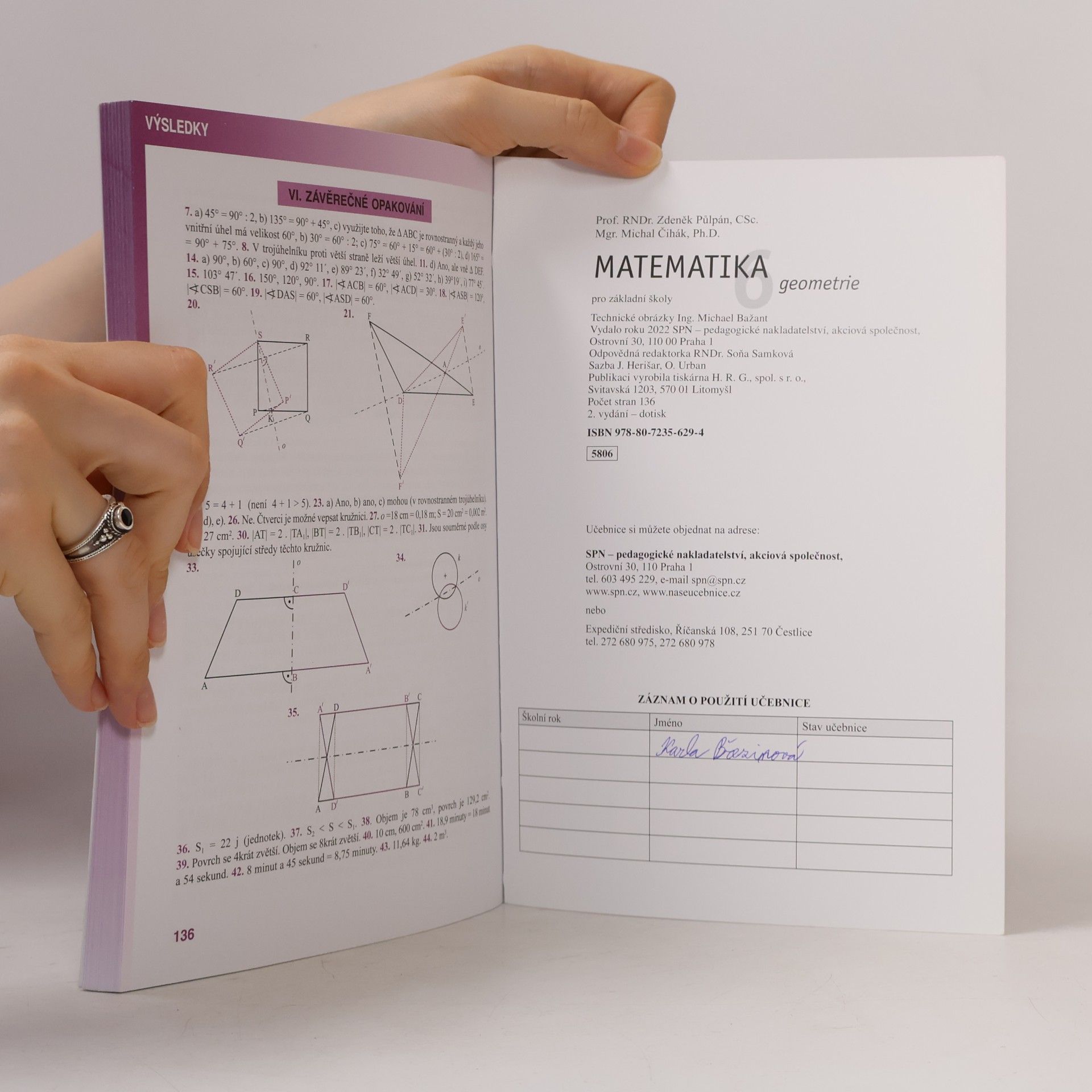 Autores varios Matematika 6 : pro základní školy. Geometrie