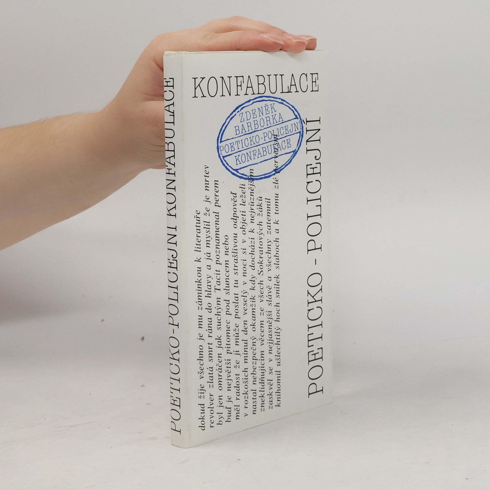 Zdeněk Barborka Poeticko-policejní konfabulace