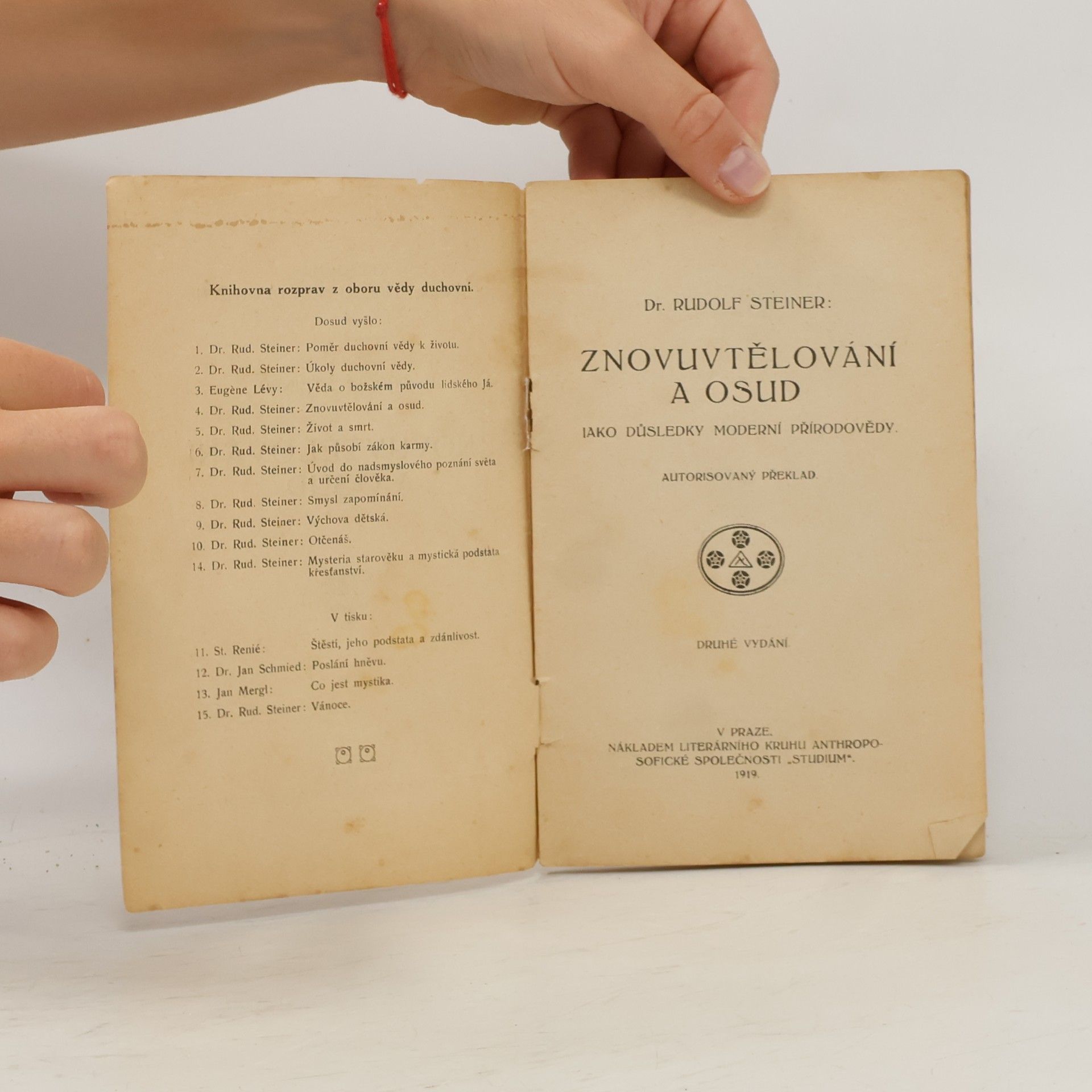 Rudolf Steiner Znovuvtělování a osud