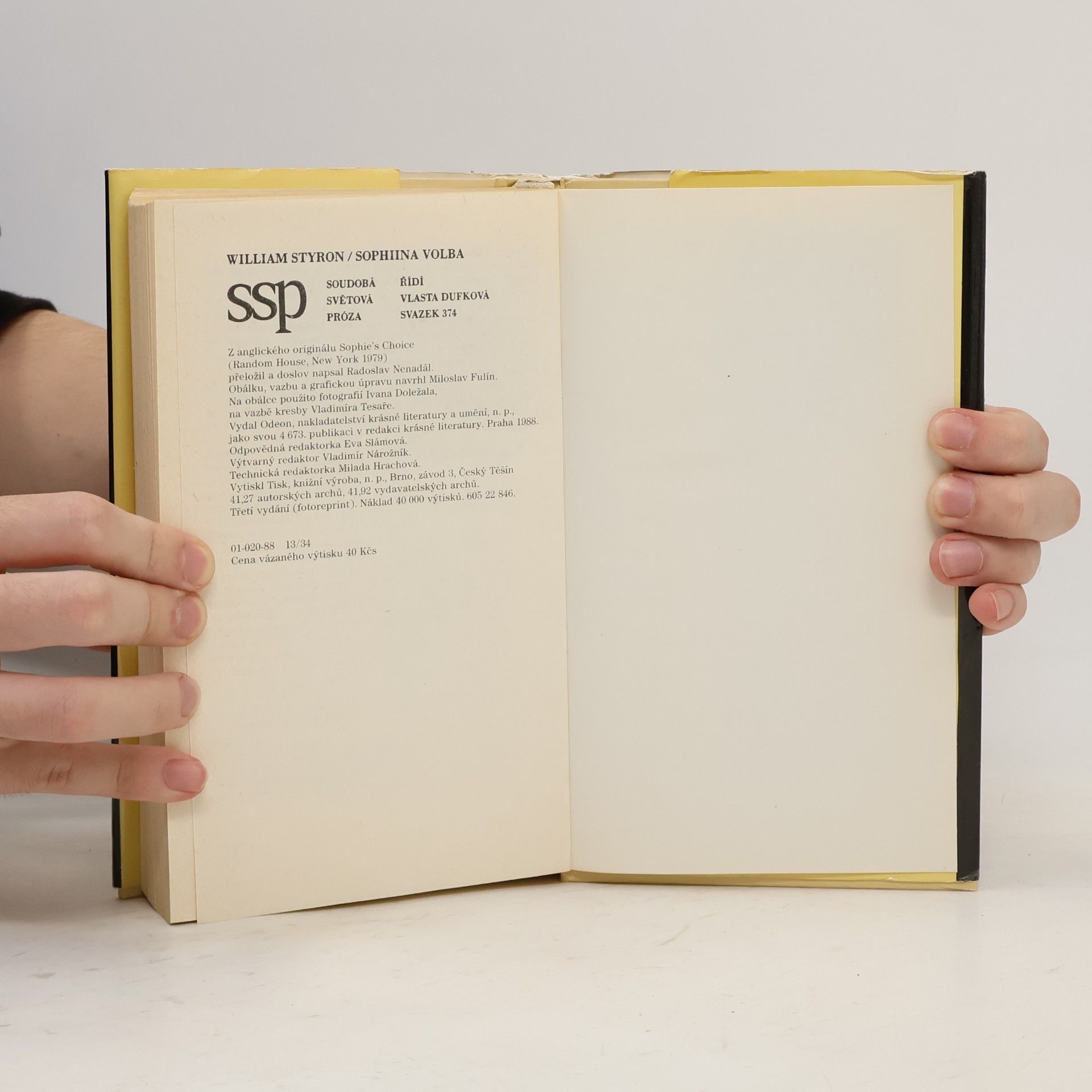 William Styron Sophiina volba