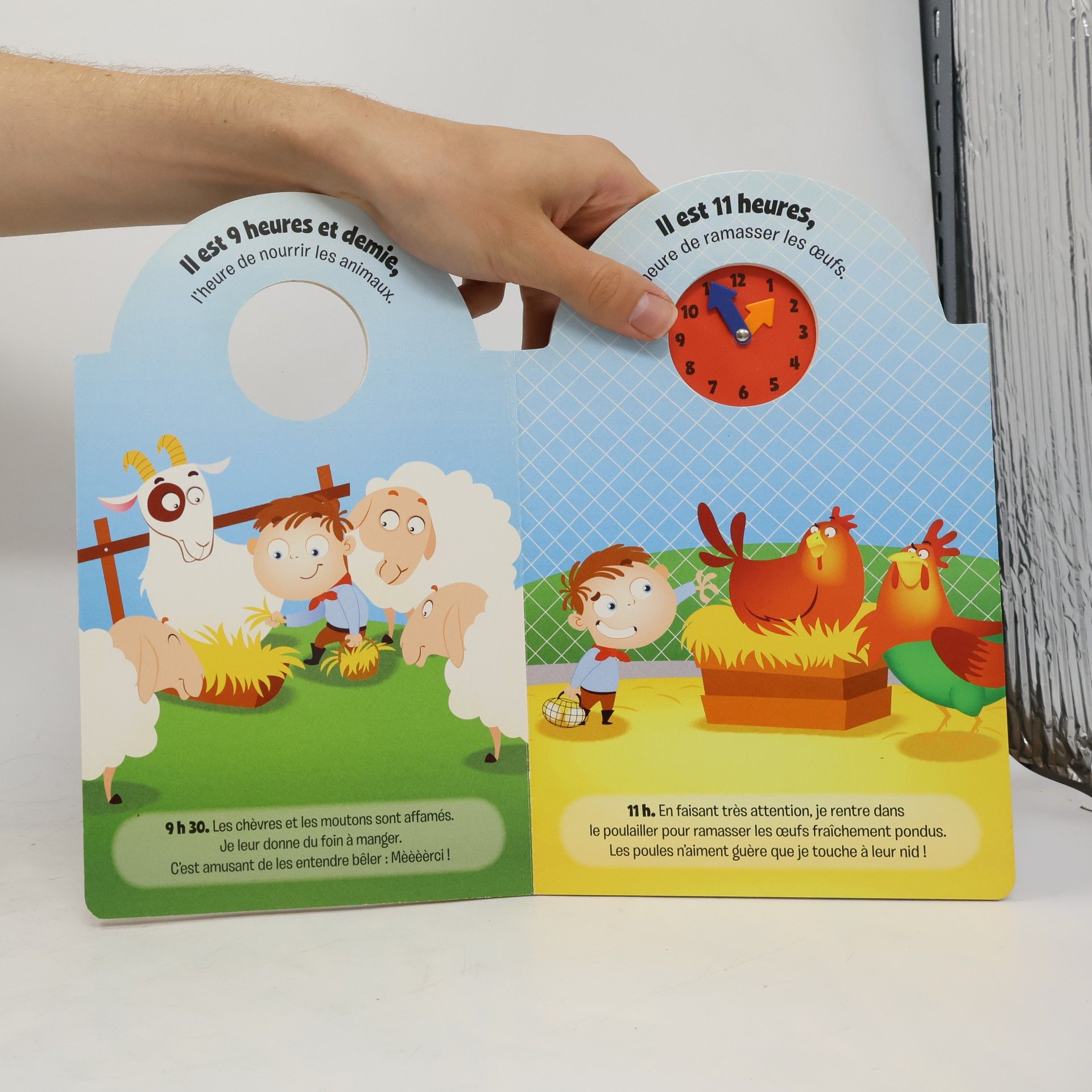 Yoyo éditions Une folle journée à la ferme: Quelle heure est-il ?